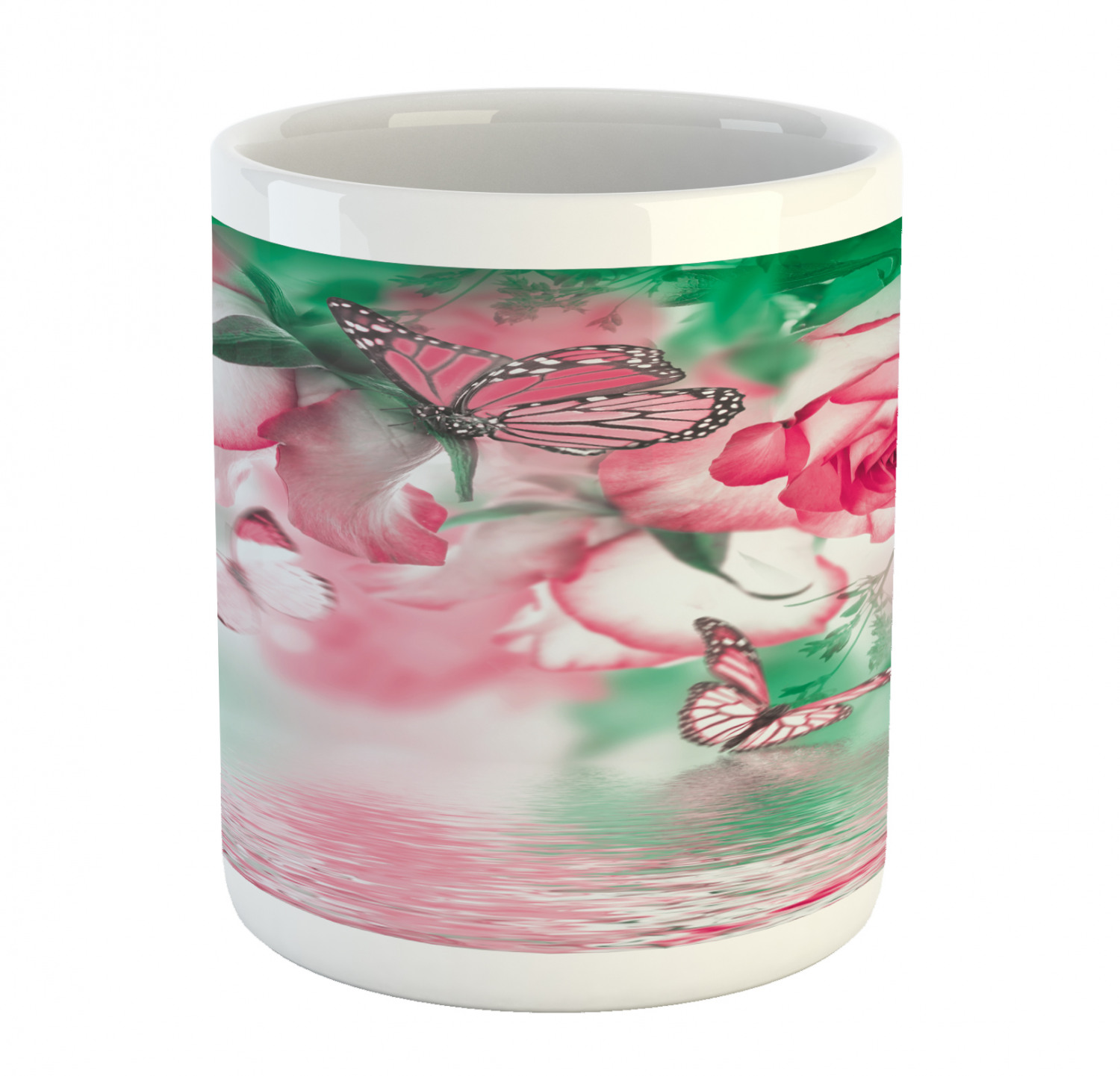 Foliage Floral Ceramic Coffee Mug Cup for Water Tea Drinks, 11 oz - Picture 153 of 236