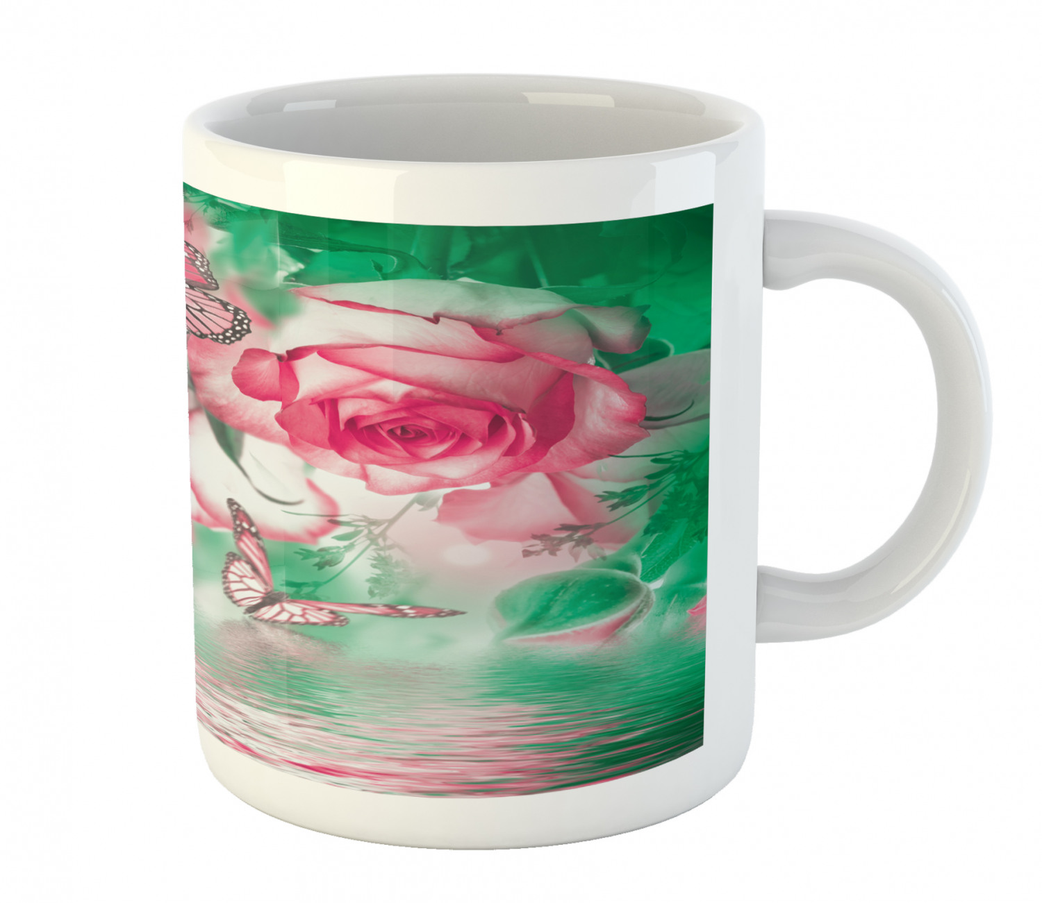 Foliage Floral Ceramic Coffee Mug Cup for Water Tea Drinks, 11 oz - Picture 154 of 236