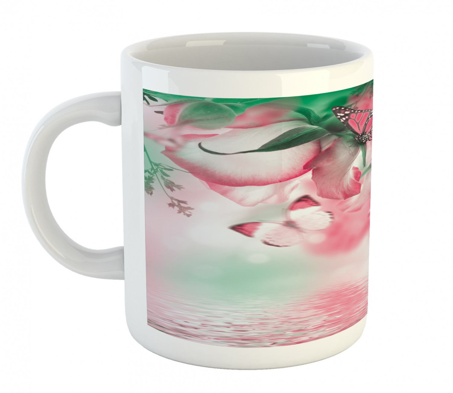 Foliage Floral Ceramic Coffee Mug Cup for Water Tea Drinks, 11 oz - Picture 155 of 236