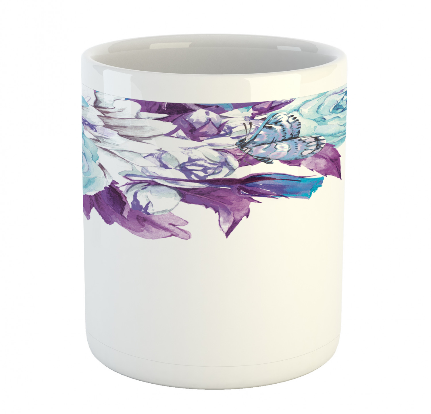 Foliage Floral Ceramic Coffee Mug Cup for Water Tea Drinks, 11 oz - Picture 205 of 236
