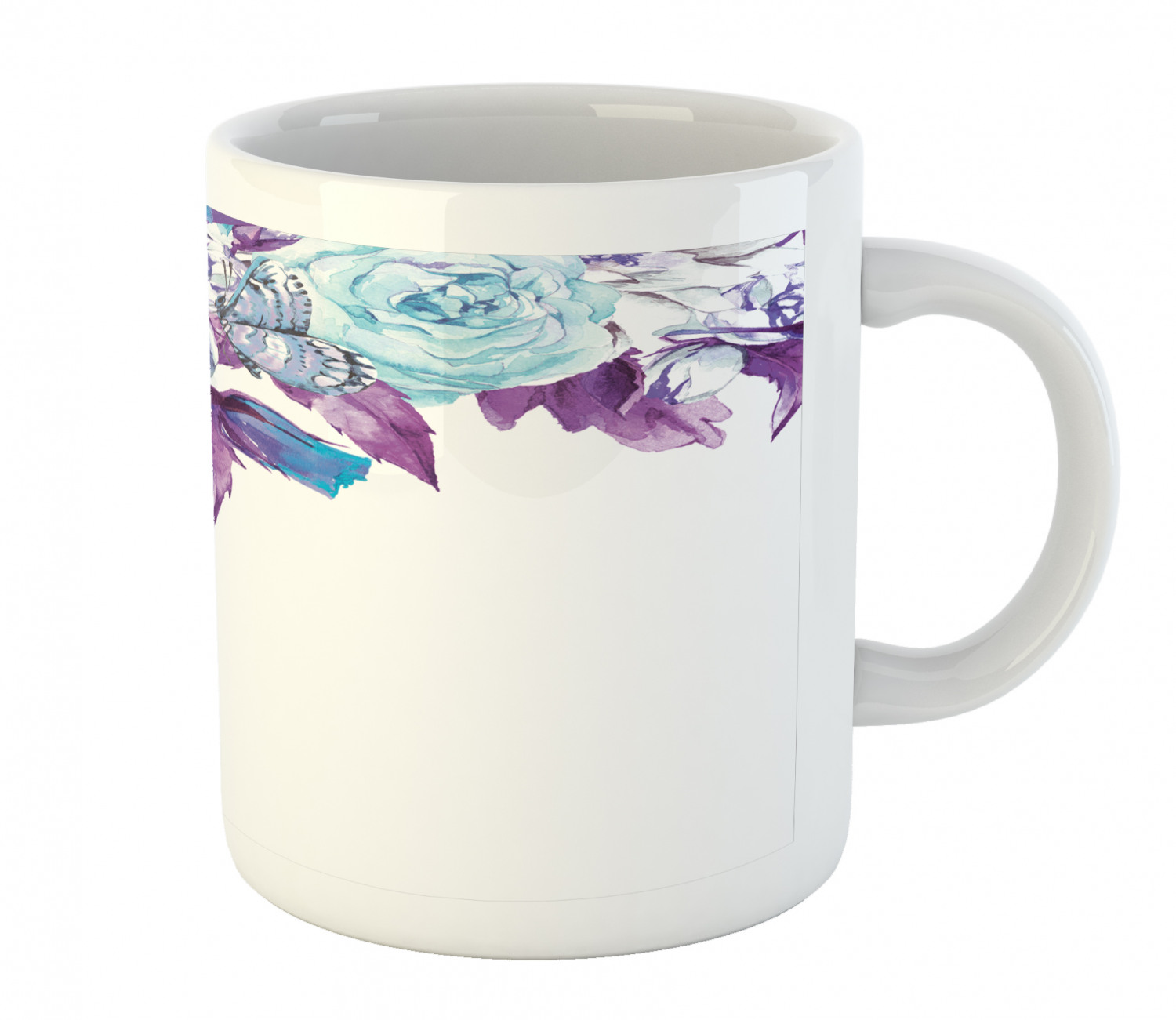 Foliage Floral Ceramic Coffee Mug Cup for Water Tea Drinks, 11 oz - Picture 206 of 236