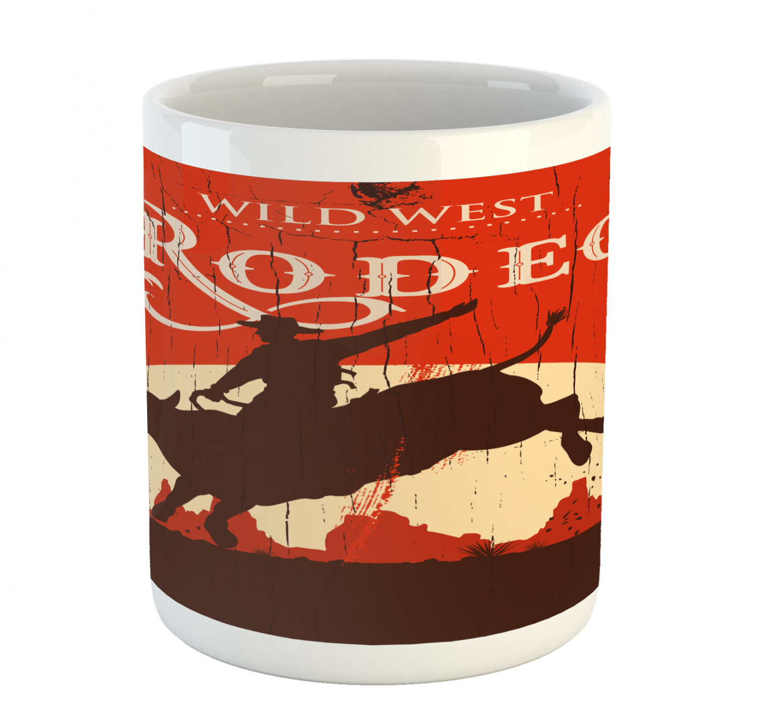 Ambesonne Vintage Home Ceramic Coffee Mug Cup for Water Tea Drinks, 11 oz - Picture 201 of 244