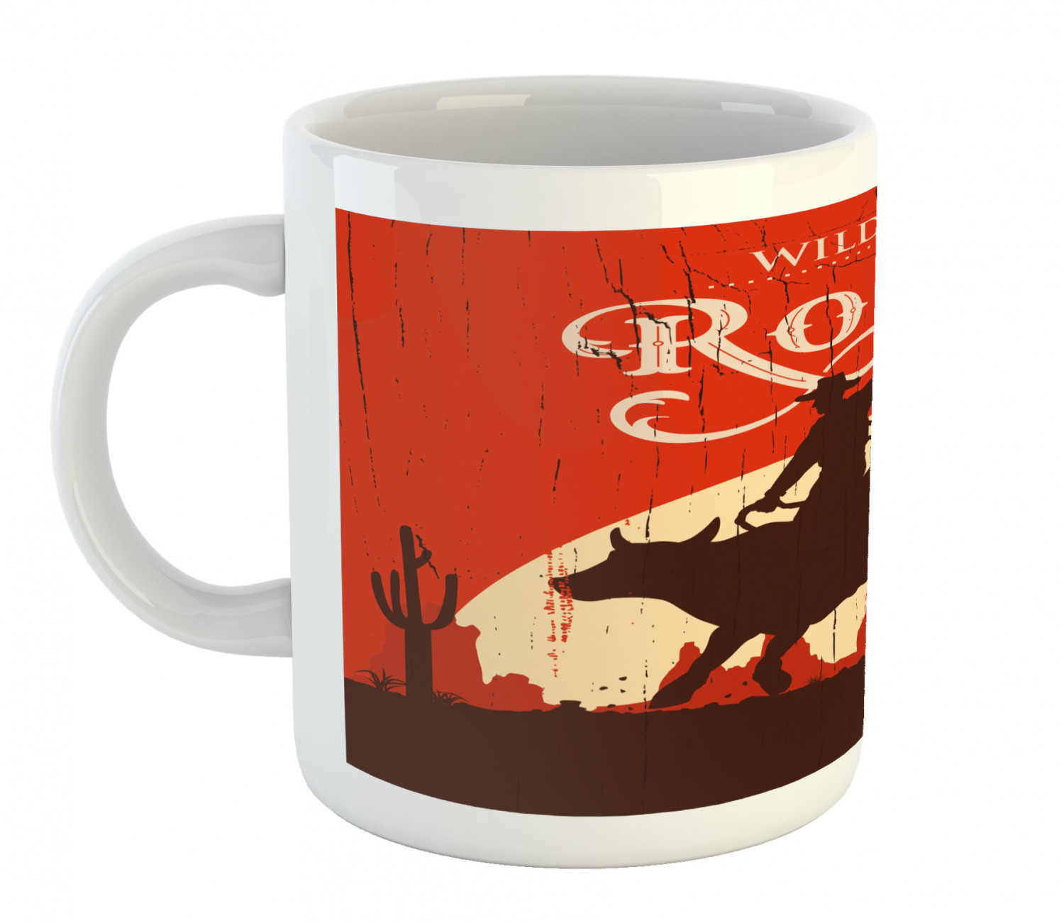 Ambesonne Vintage Home Ceramic Coffee Mug Cup for Water Tea Drinks, 11 oz - Picture 203 of 244