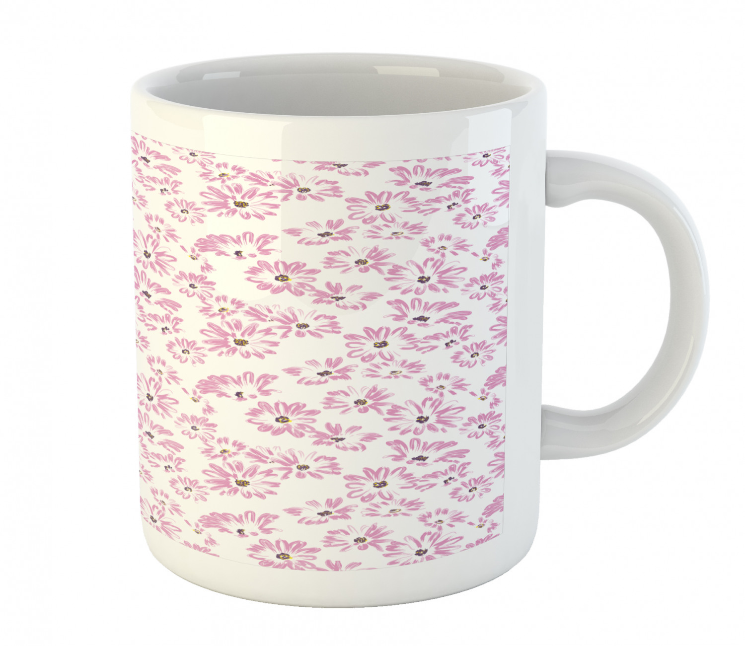 Ambesonne Flower Nature Ceramic Coffee Mug Cup for Water Tea Drinks, 11 oz - Picture 178 of 244