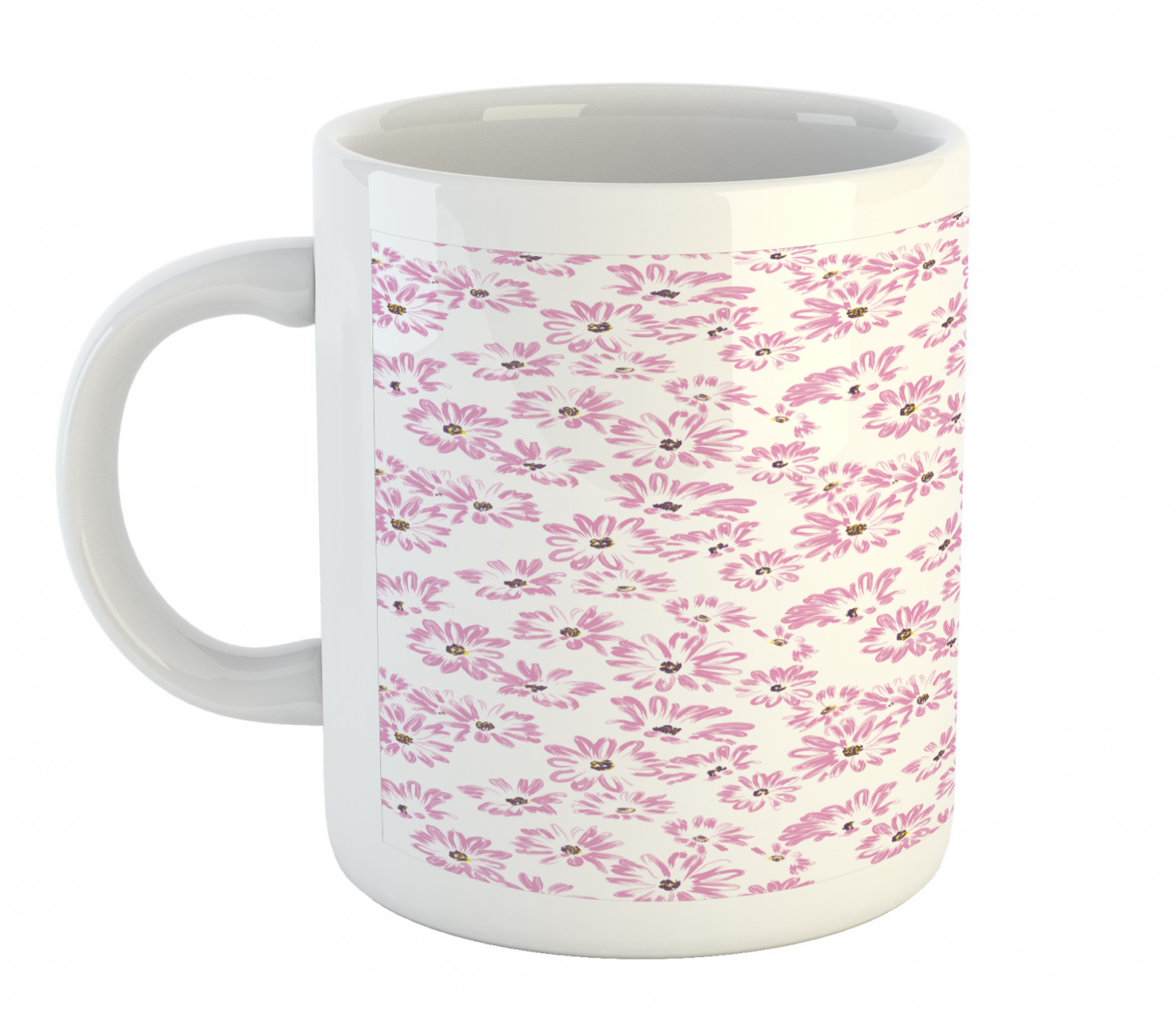 Ambesonne Flower Nature Ceramic Coffee Mug Cup for Water Tea Drinks, 11 oz - Picture 179 of 244