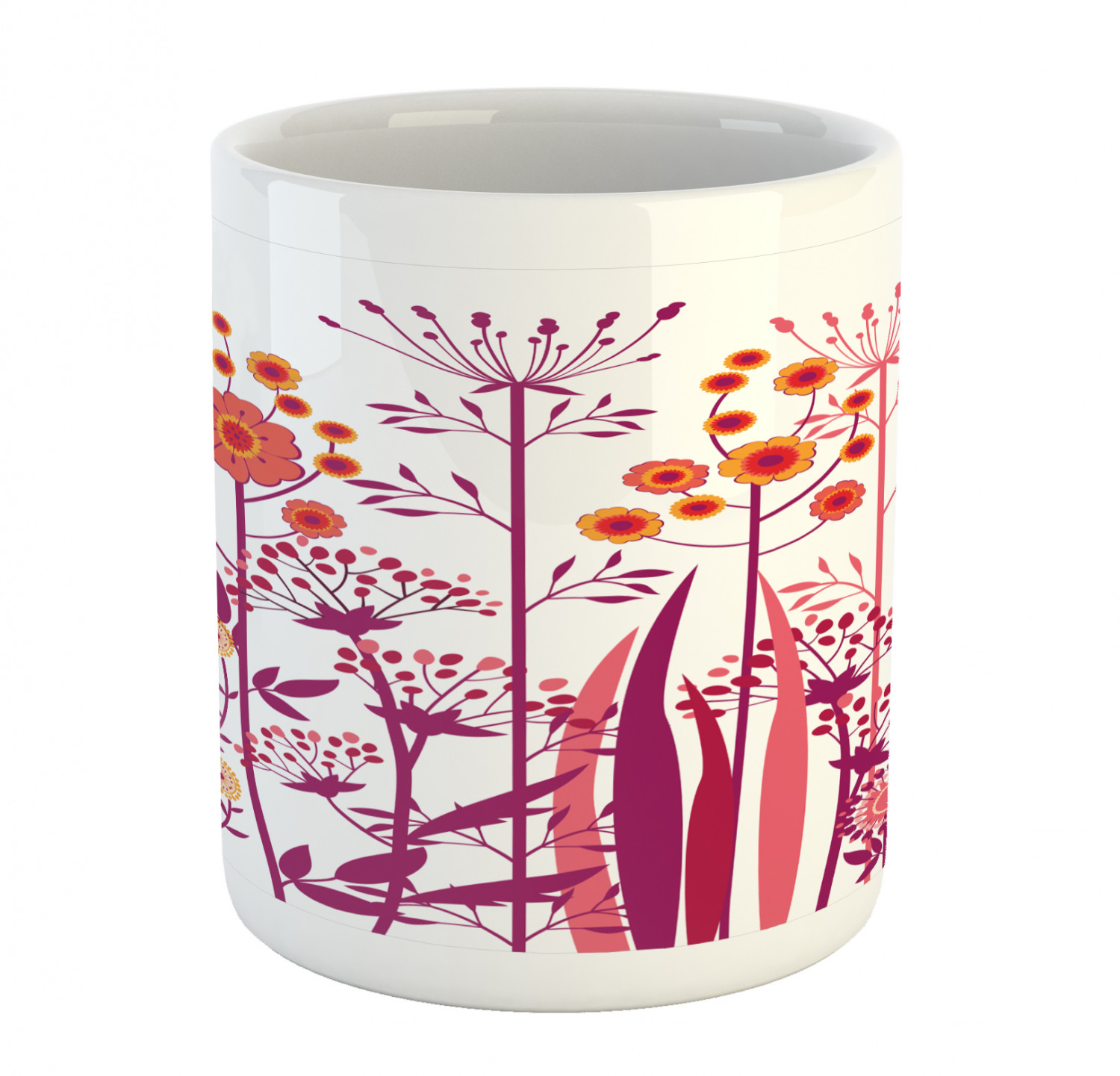 Ambesonne Flower Nature Ceramic Coffee Mug Cup for Water Tea Drinks, 11 oz - Picture 157 of 244