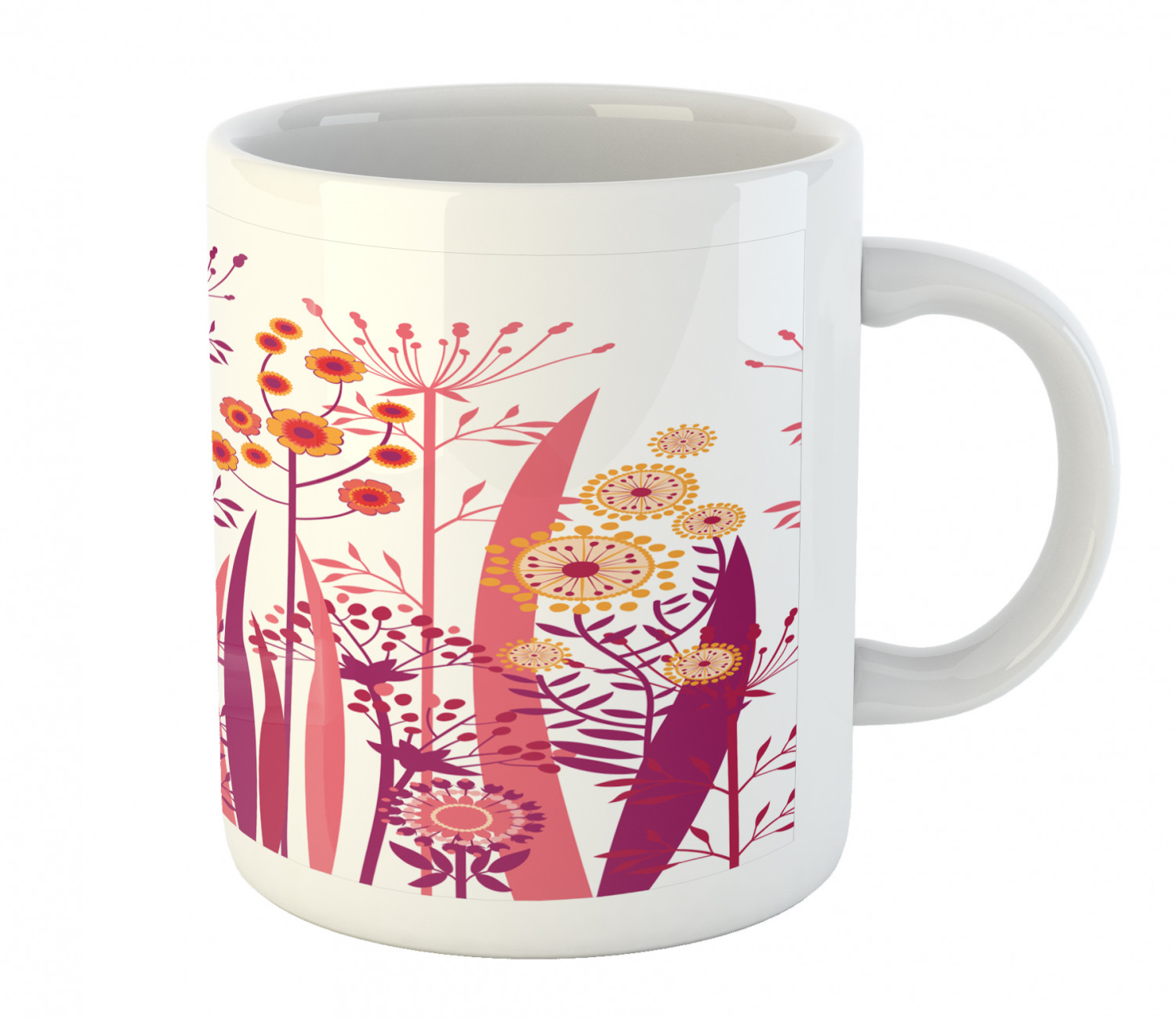 Ambesonne Flower Nature Ceramic Coffee Mug Cup for Water Tea Drinks, 11 oz - Picture 158 of 244