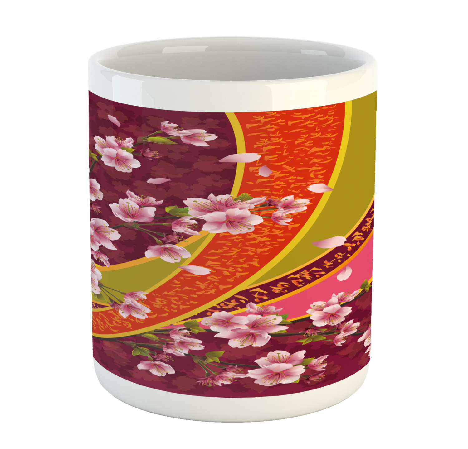 Ambesonne Flower Nature Ceramic Coffee Mug Cup for Water Tea Drinks, 11 oz - Picture 201 of 244