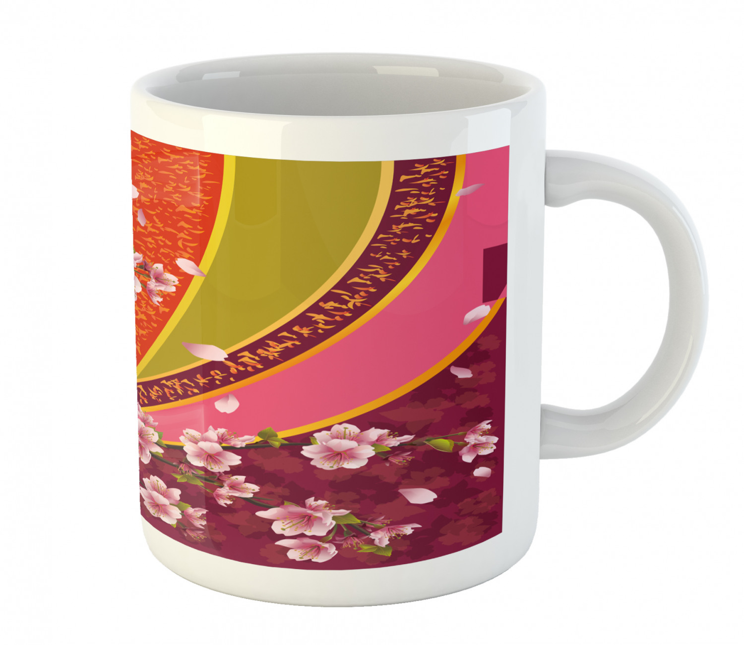 Ambesonne Flower Nature Ceramic Coffee Mug Cup for Water Tea Drinks, 11 oz - Picture 202 of 244