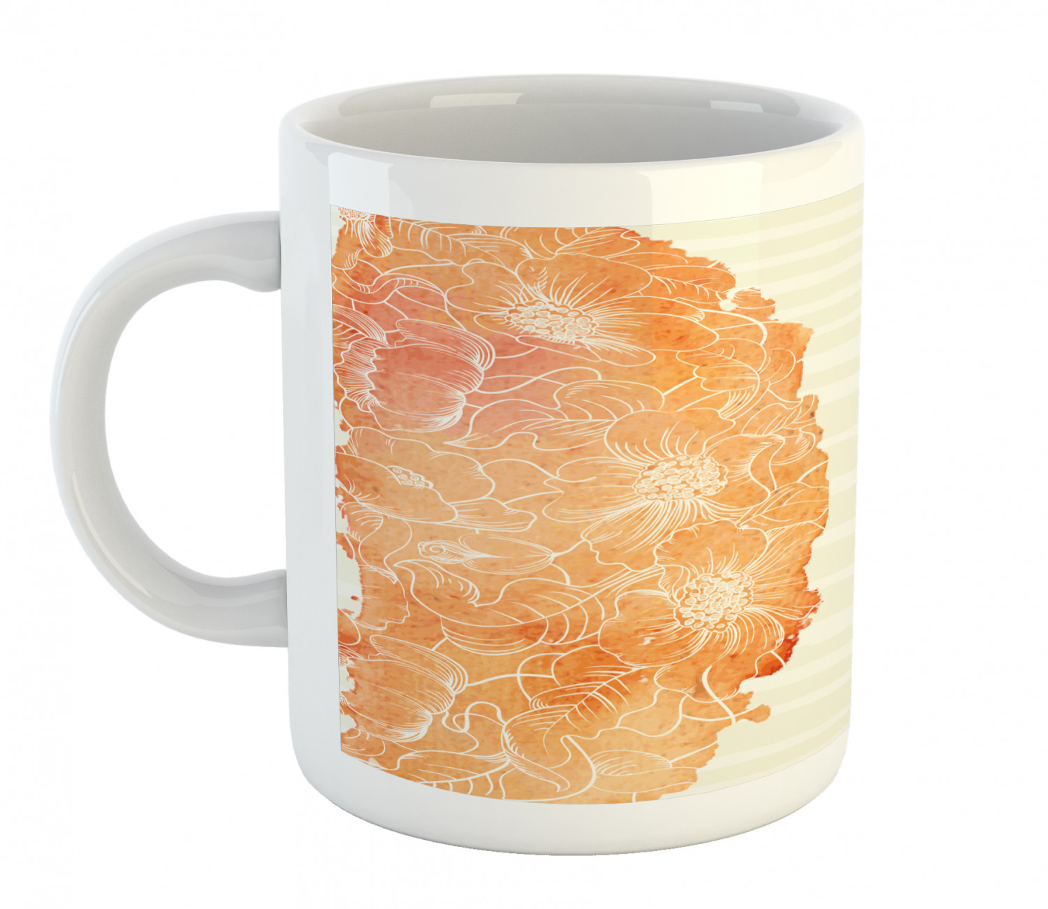 Ambesonne Flower Nature Ceramic Coffee Mug Cup for Water Tea Drinks, 11 oz - Picture 103 of 244