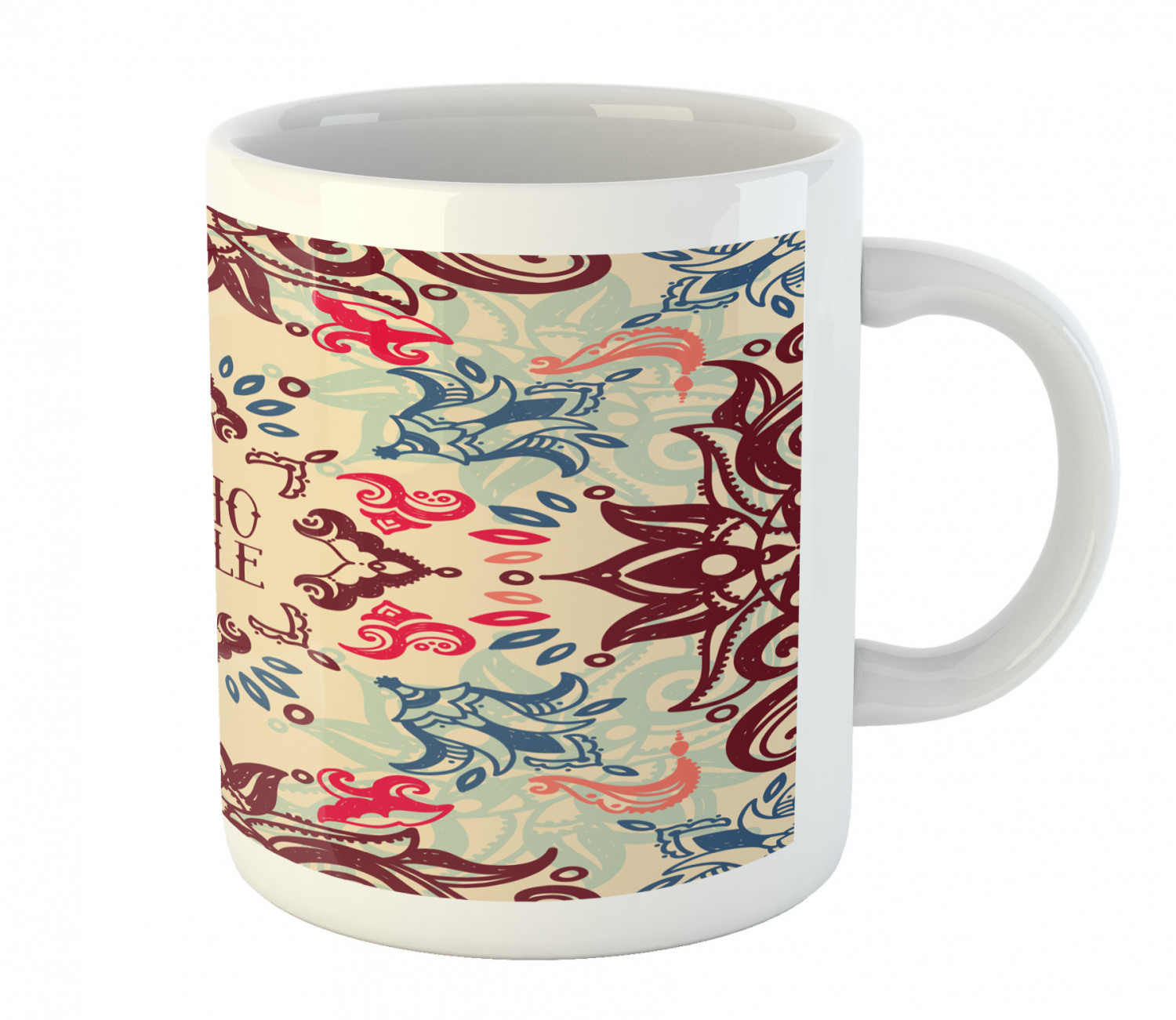 Ambesonne Flower Nature Ceramic Coffee Mug Cup for Water Tea Drinks, 11 oz - Picture 138 of 244