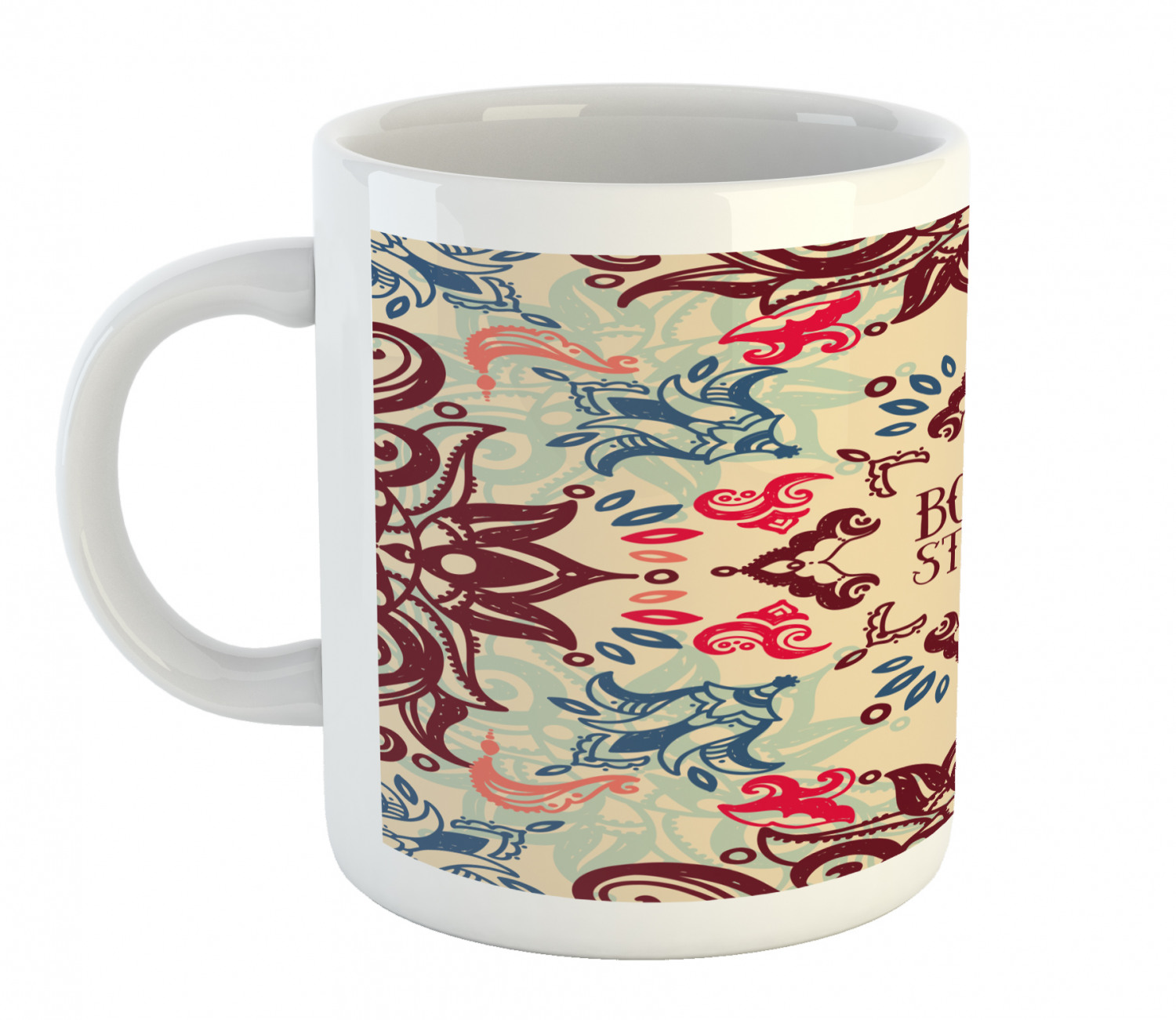 Ambesonne Flower Nature Ceramic Coffee Mug Cup for Water Tea Drinks, 11 oz - Picture 139 of 244