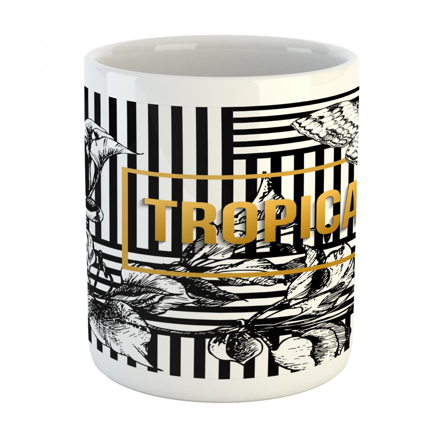 Ambesonne Flower Nature Ceramic Coffee Mug Cup for Water Tea Drinks, 11 oz - Picture 73 of 244