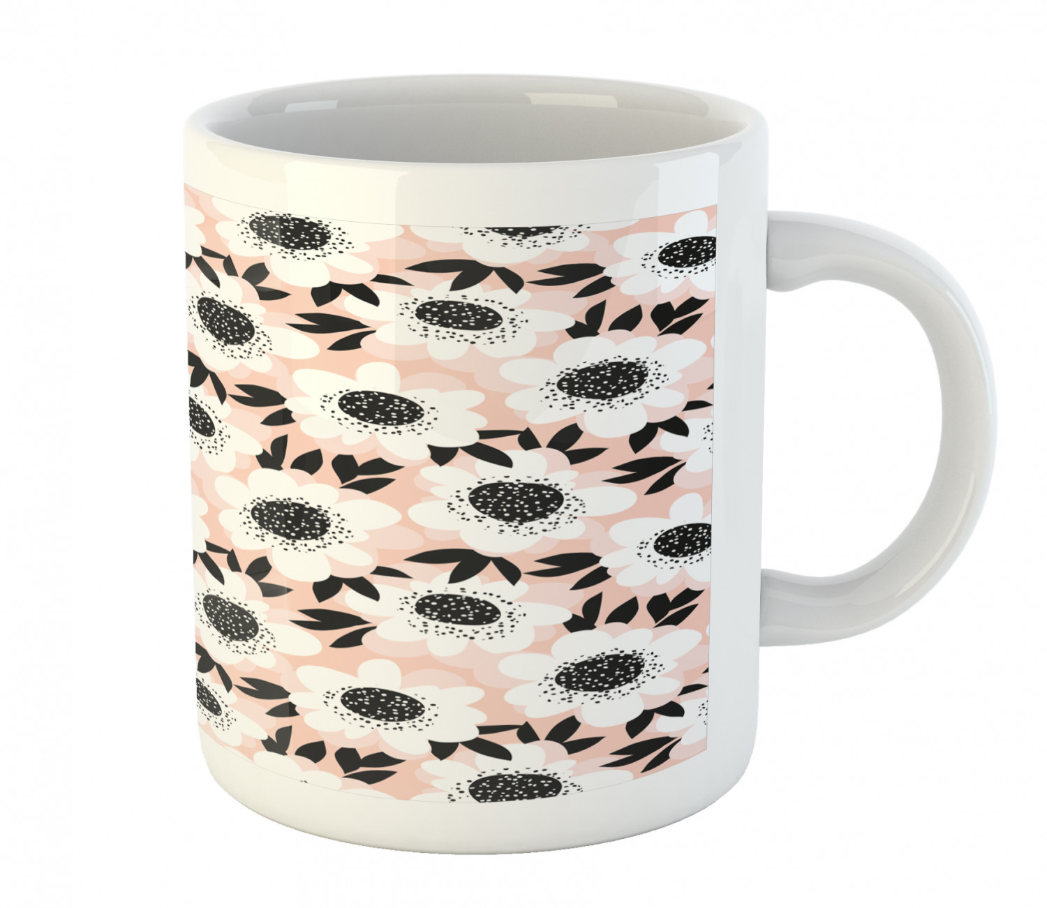 Ambesonne Flower Nature Ceramic Coffee Mug Cup for Water Tea Drinks, 11 oz - Picture 78 of 244