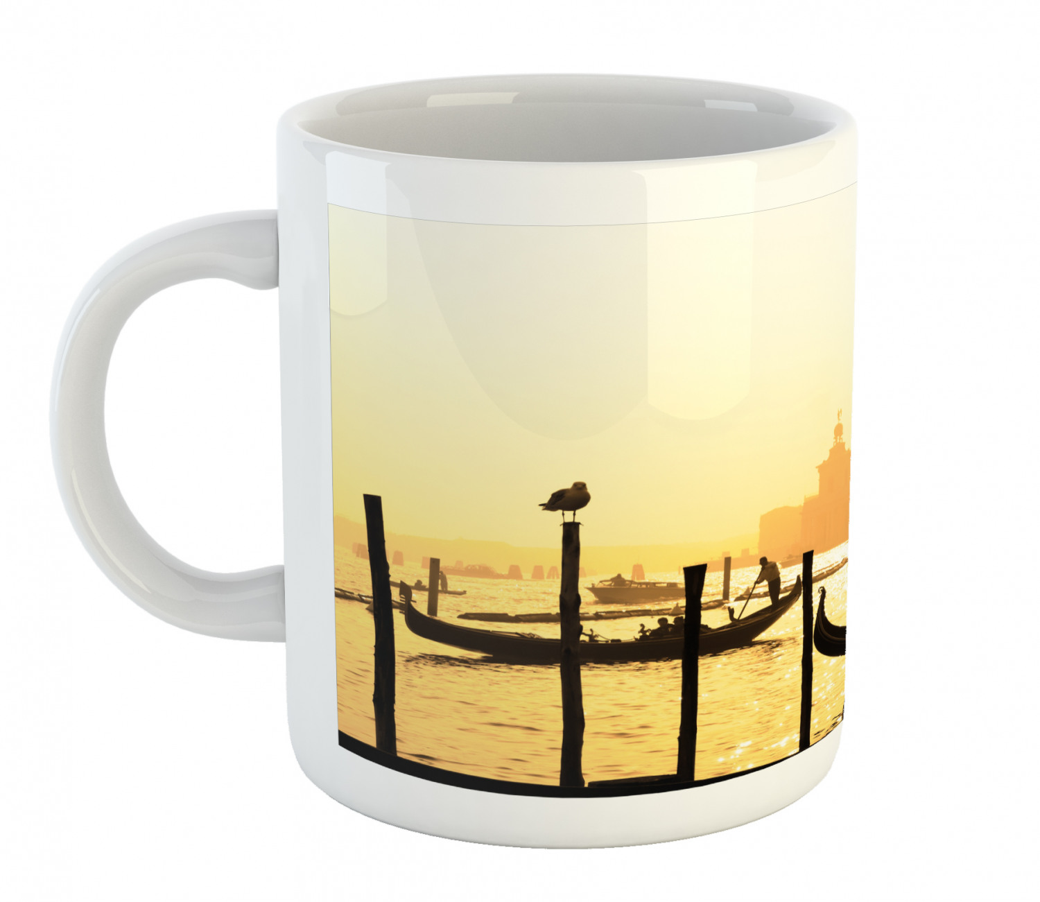 Ceramic Unique Jug 11 oz Durable Cup for Cold and Hot Drinks Ambesonne - 第 167/244 張圖片