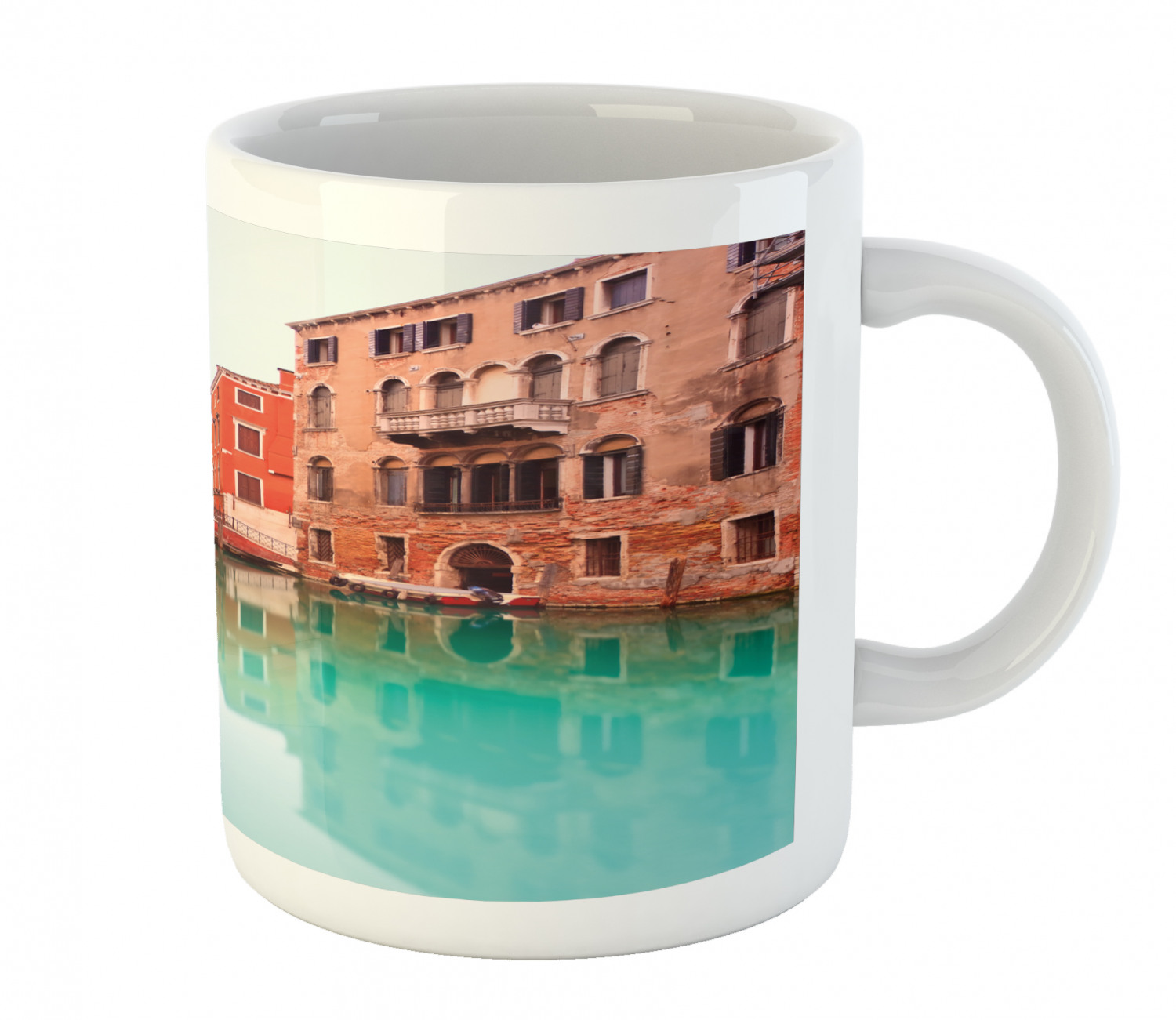 Ceramic Unique Jug 11 oz Durable Cup for Cold and Hot Drinks Ambesonne - 第 222/244 張圖片