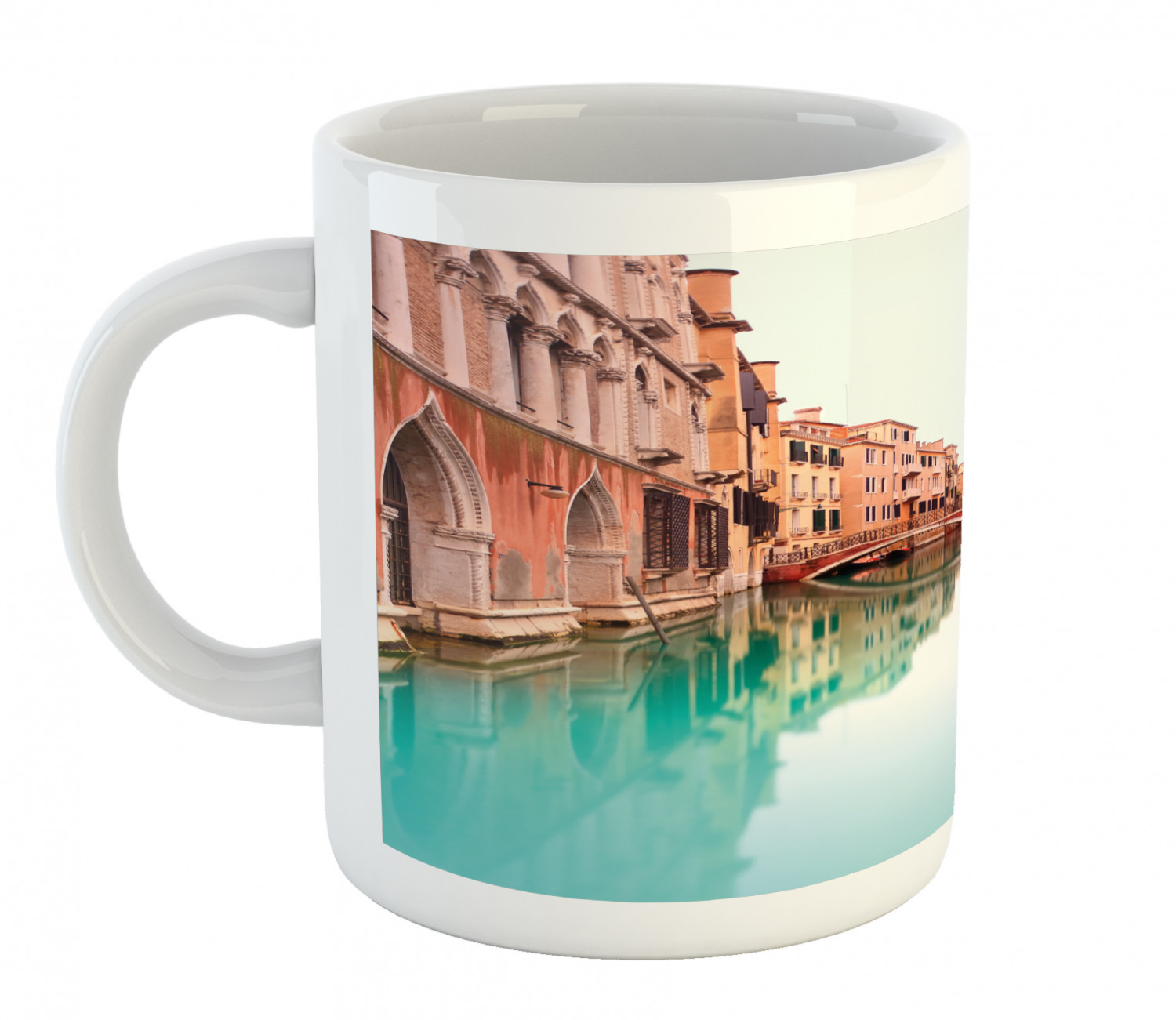 Ceramic Unique Jug 11 oz Durable Cup for Cold and Hot Drinks Ambesonne - 第 223/244 張圖片