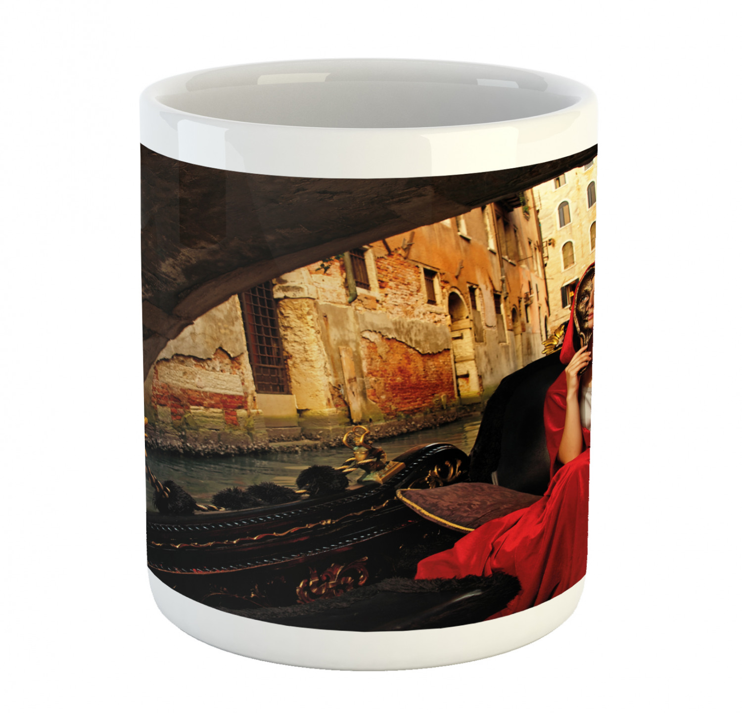 Ceramic Unique Jug 11 oz Durable Cup for Cold and Hot Drinks Ambesonne - 第 241/244 張圖片