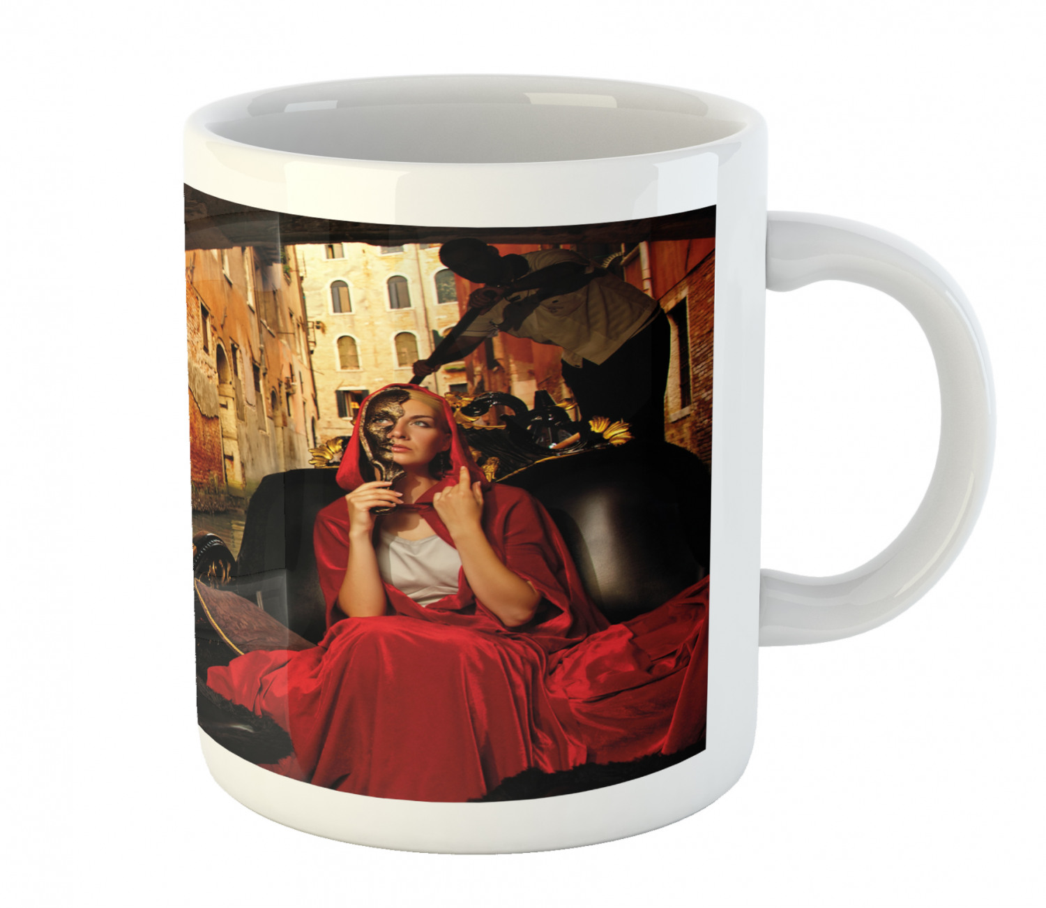 Ceramic Unique Jug 11 oz Durable Cup for Cold and Hot Drinks Ambesonne - 第 242/244 張圖片