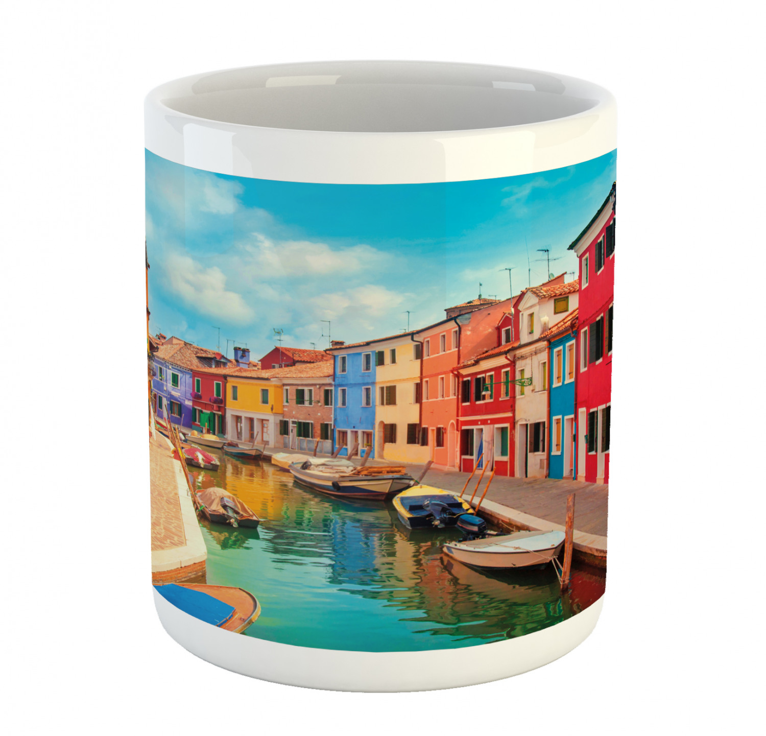 Ceramic Unique Jug 11 oz Durable Cup for Cold and Hot Drinks Ambesonne - 第 45/244 張圖片
