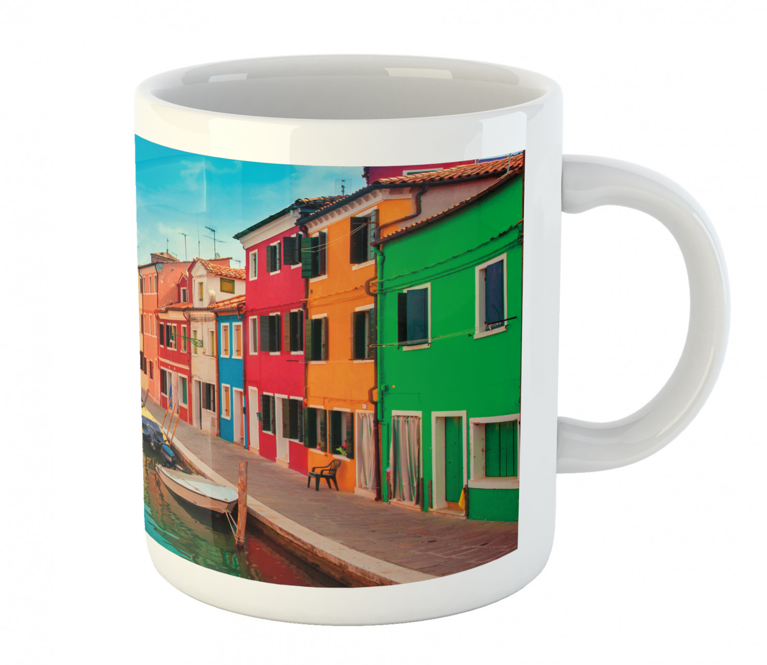 Ceramic Unique Jug 11 oz Durable Cup for Cold and Hot Drinks Ambesonne - 第 46/244 張圖片
