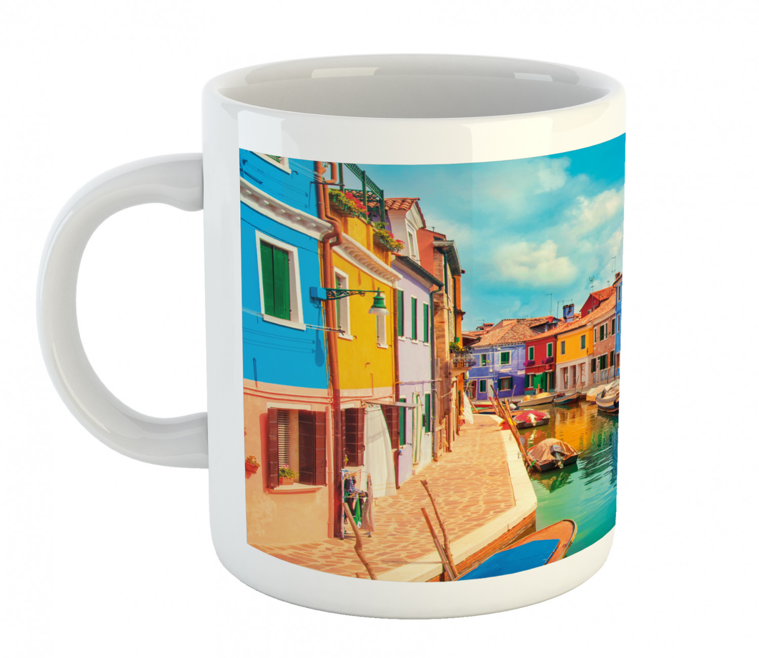 Ceramic Unique Jug 11 oz Durable Cup for Cold and Hot Drinks Ambesonne - 第 47/244 張圖片