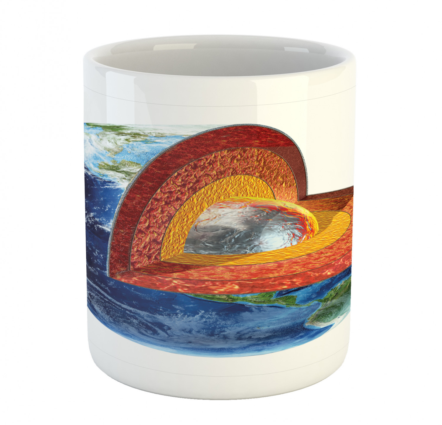 Ceramic Unique Jug 11 oz Durable Cup for Cold and Hot Drinks Ambesonne - 第 49/244 張圖片
