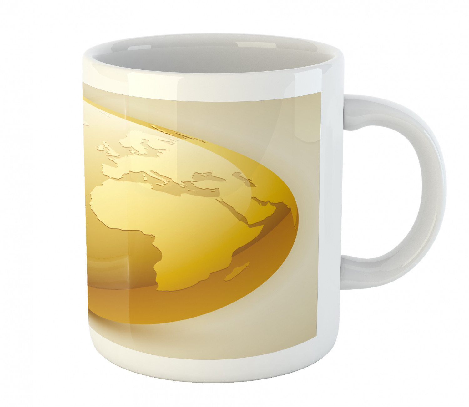 Ceramic Unique Jug 11 oz Durable Cup for Cold and Hot Drinks Ambesonne - 第 218/244 張圖片