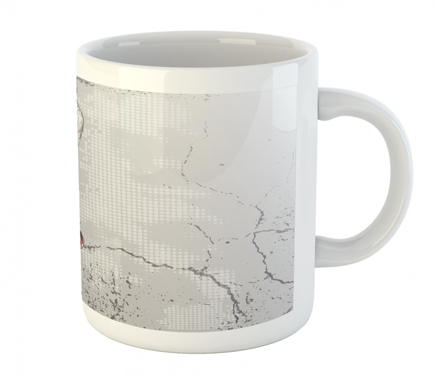 Ceramic Unique Jug 11 oz Durable Cup for Cold and Hot Drinks Ambesonne - 第 86/244 張圖片