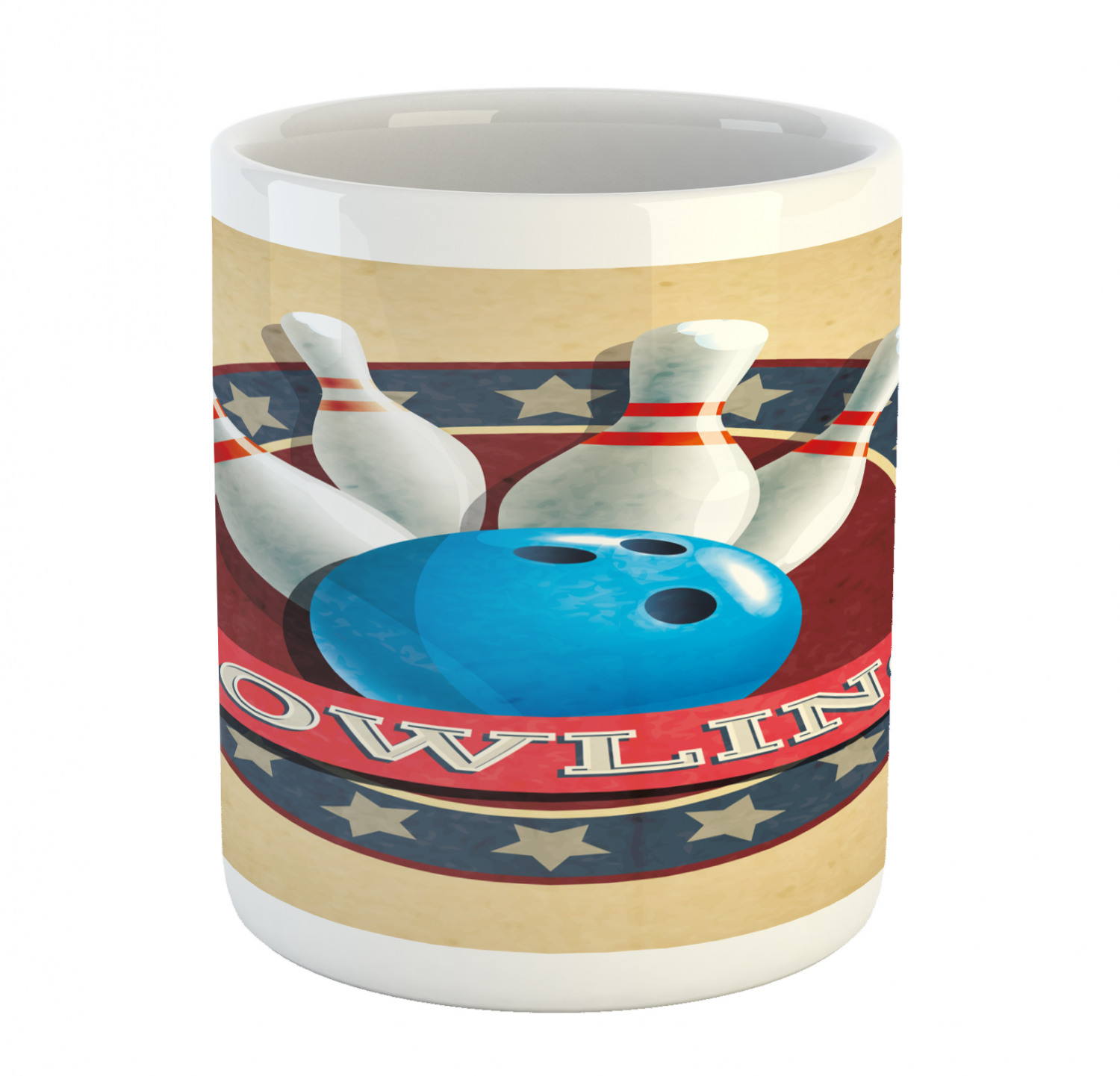 Ceramic Unique Jug 11 oz Durable Cup for Cold and Hot Drinks Ambesonne - 第 41/244 張圖片
