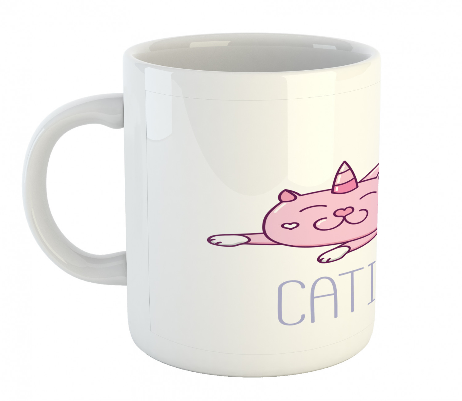 Ambesonne Cat Funny Ceramic Coffee Mug Cup for Water Tea Drinks, 11 oz - Picture 195 of 244