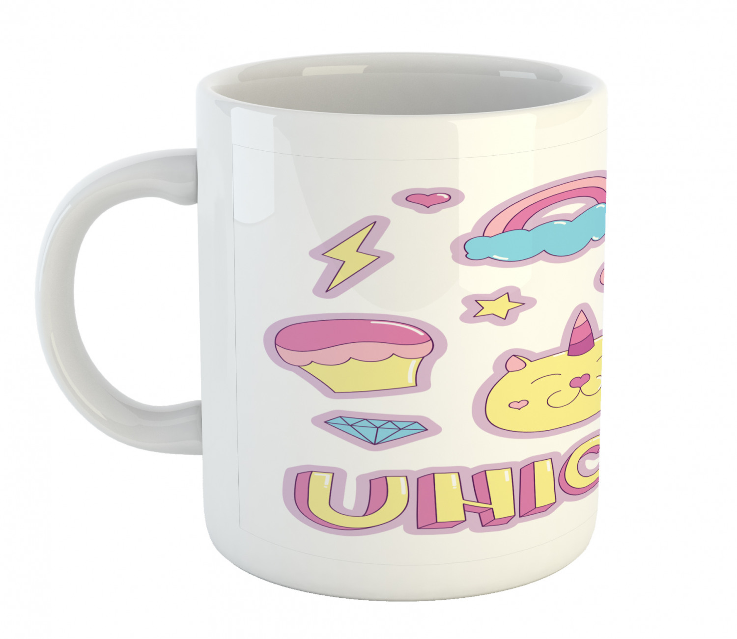 Ambesonne Cat Funny Ceramic Coffee Mug Cup for Water Tea Drinks, 11 oz - Picture 79 of 244