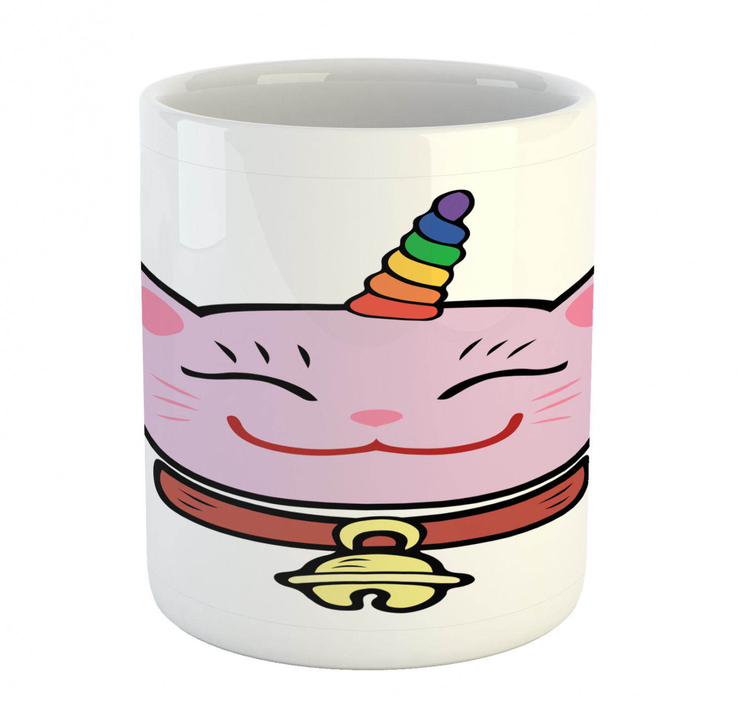 Ambesonne Cat Funny Ceramic Coffee Mug Cup for Water Tea Drinks, 11 oz - Picture 197 of 244