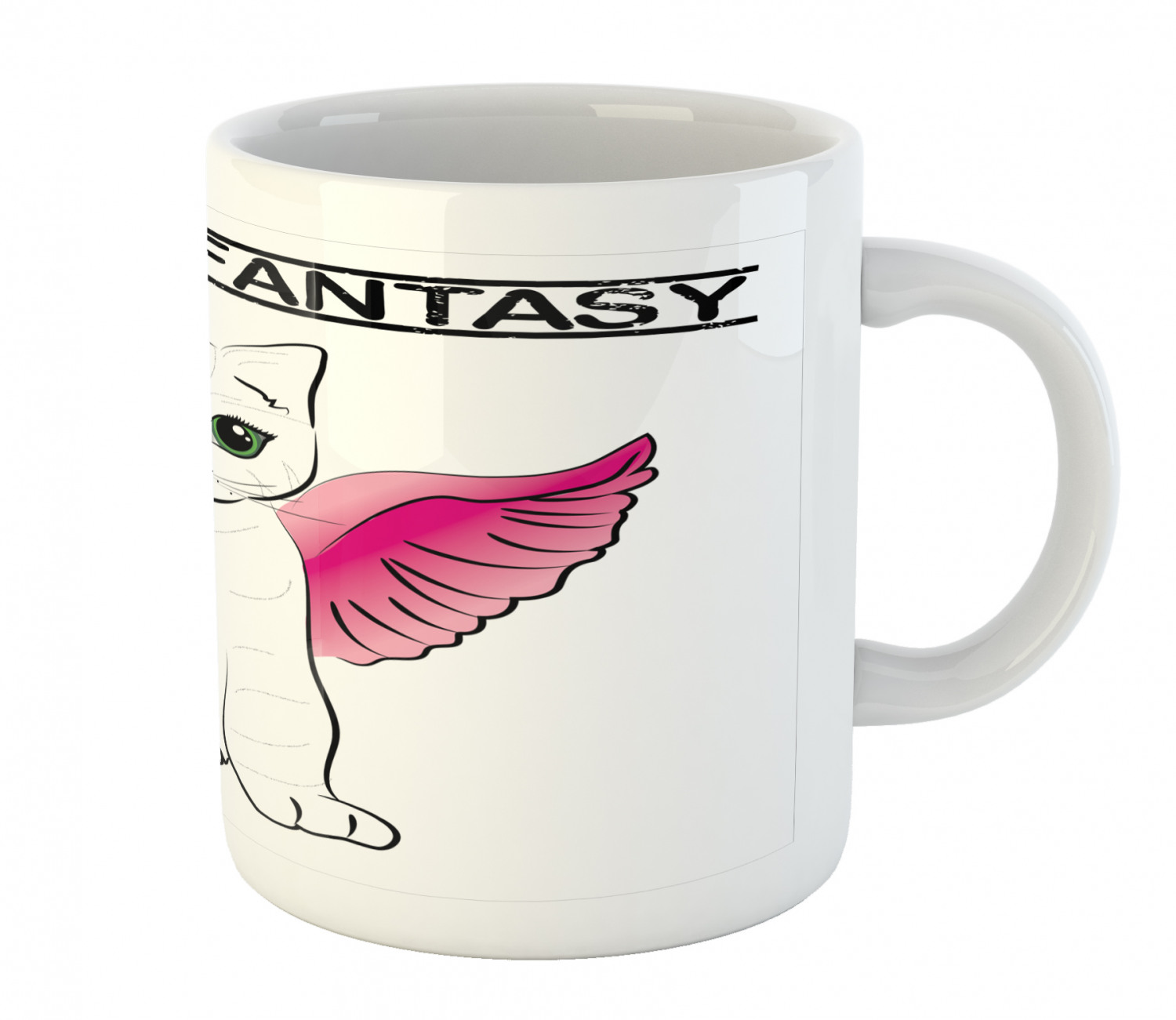Ambesonne Cat Funny Ceramic Coffee Mug Cup for Water Tea Drinks, 11 oz - Picture 234 of 244