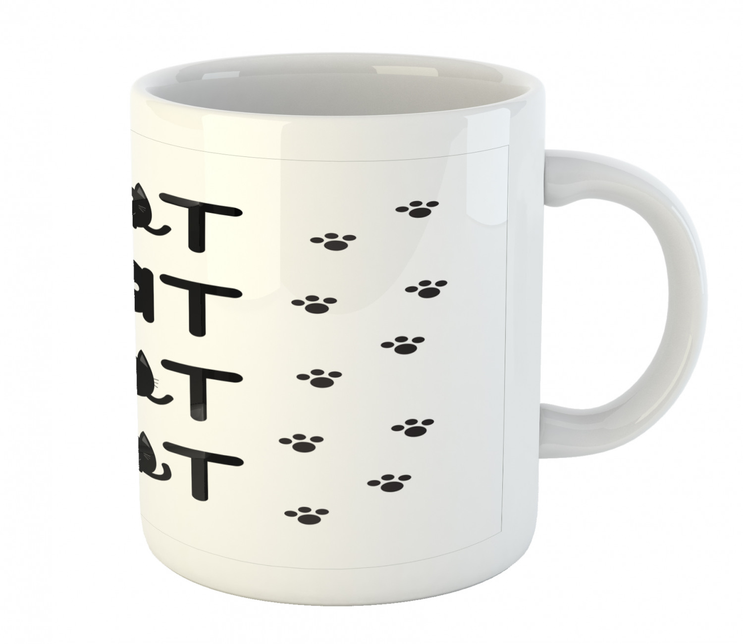 Ambesonne Cat Funny Ceramic Coffee Mug Cup for Water Tea Drinks, 11 oz - Picture 46 of 244