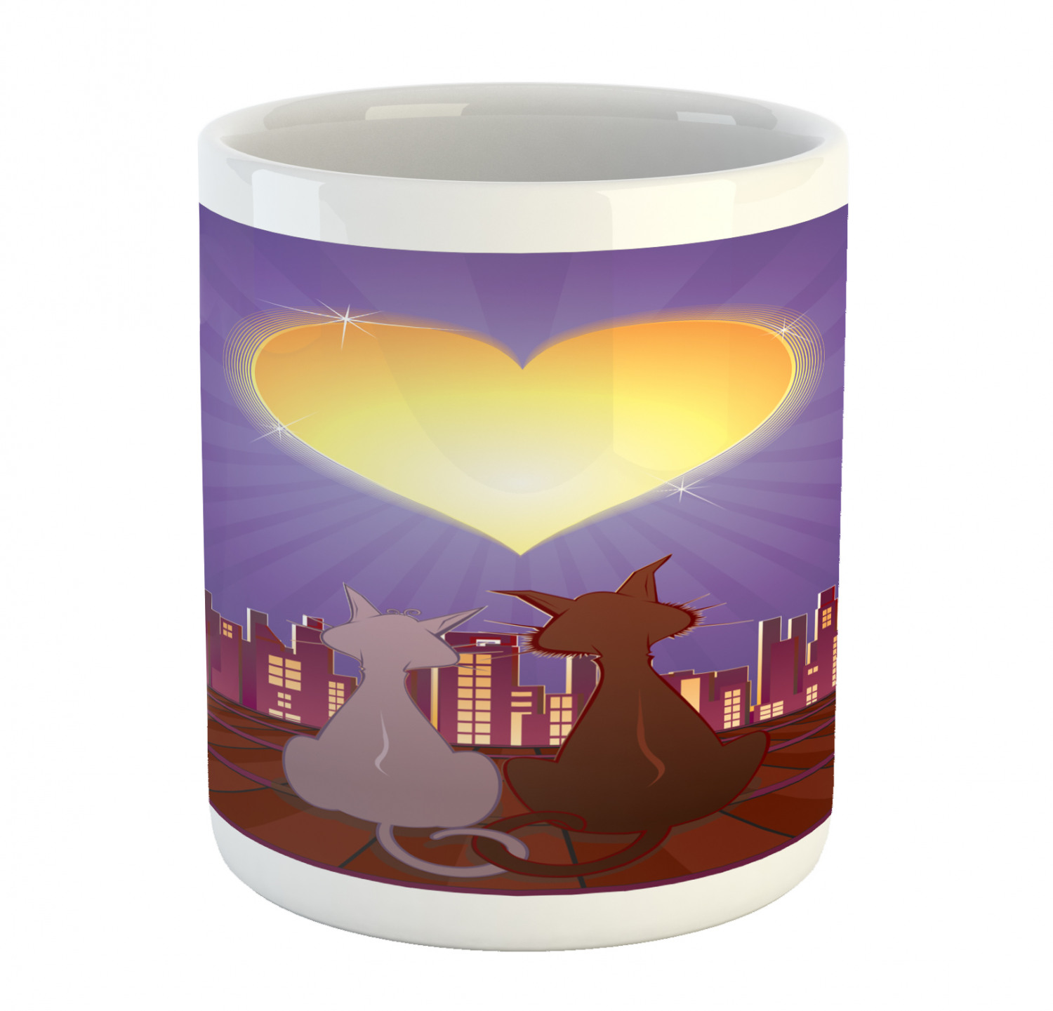Ambesonne Cat Funny Ceramic Coffee Mug Cup for Water Tea Drinks, 11 oz - Picture 37 of 244