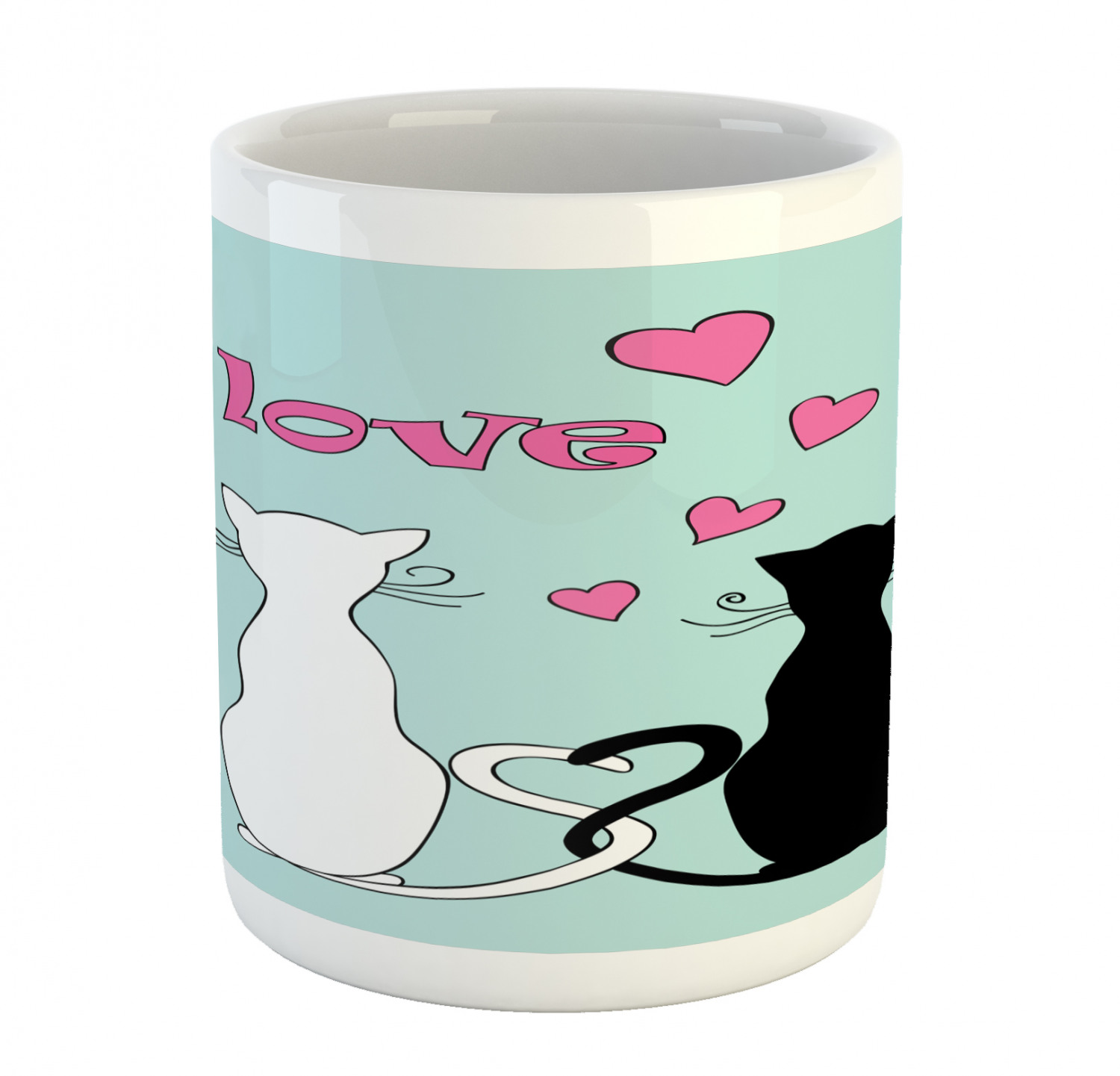 Ambesonne Cat Funny Ceramic Coffee Mug Cup for Water Tea Drinks, 11 oz - Picture 229 of 244