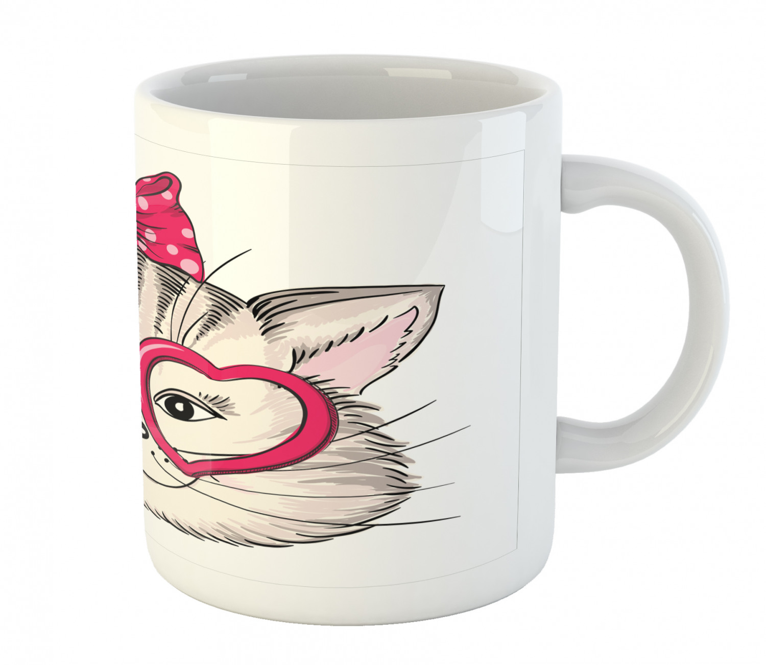 Ambesonne Cat Funny Ceramic Coffee Mug Cup for Water Tea Drinks, 11 oz - Picture 122 of 244
