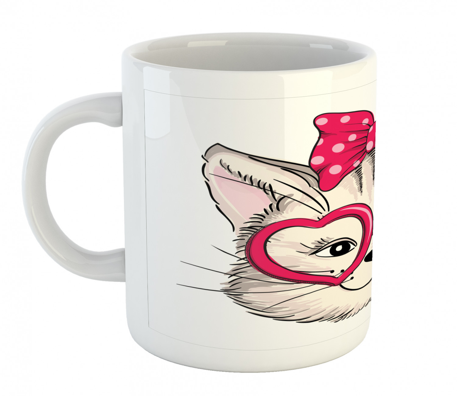 Ambesonne Cat Funny Ceramic Coffee Mug Cup for Water Tea Drinks, 11 oz - Picture 123 of 244