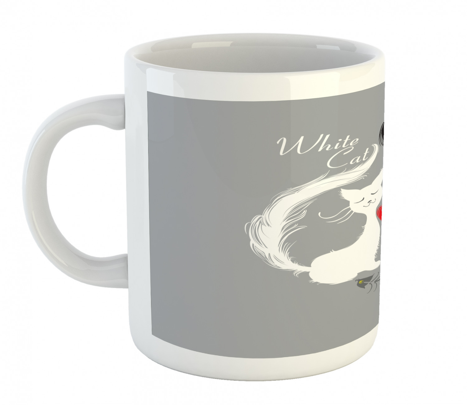 Ambesonne Cat Funny Ceramic Coffee Mug Cup for Water Tea Drinks, 11 oz - Picture 71 of 244
