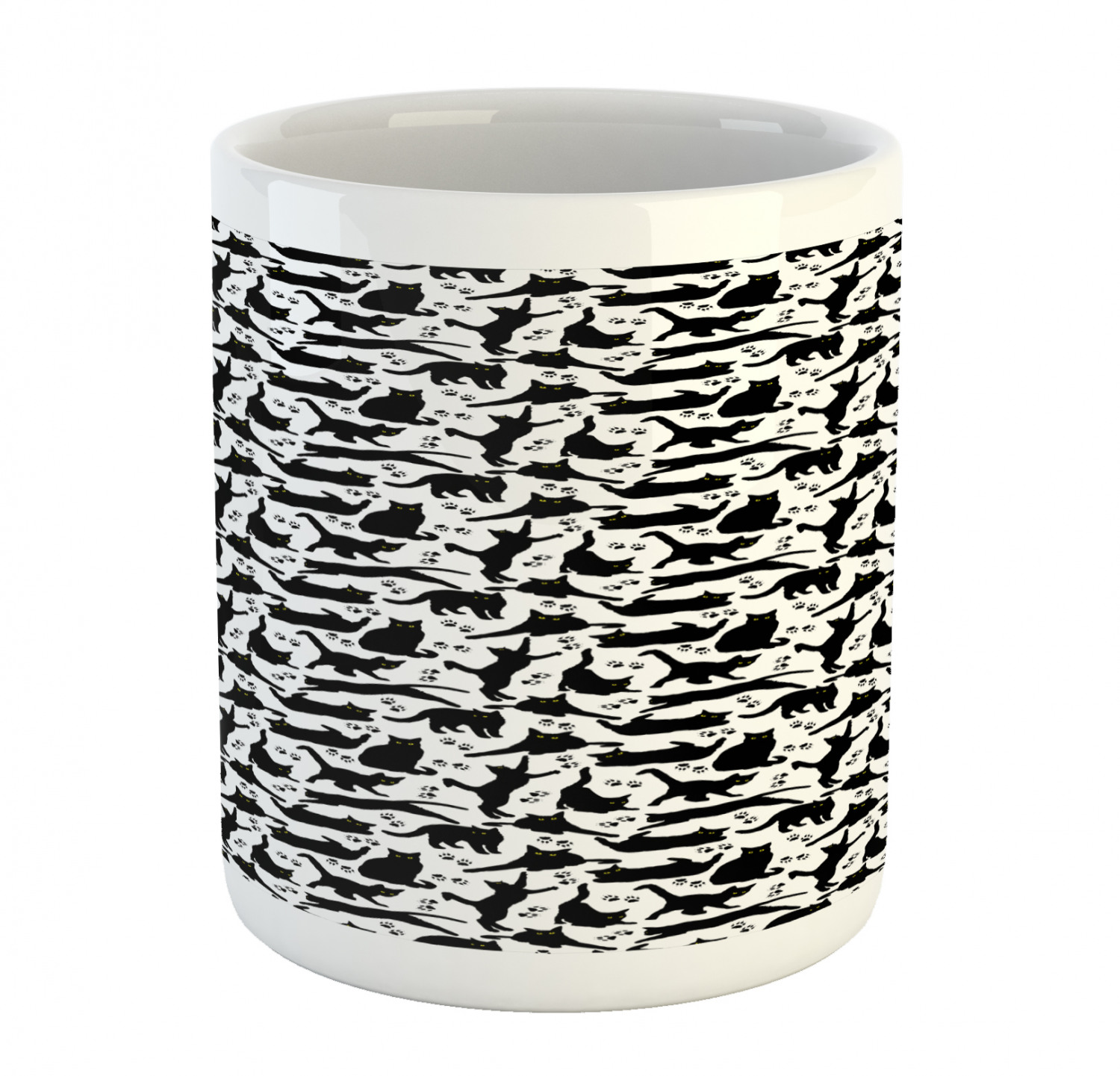 Ambesonne Cat Funny Ceramic Coffee Mug Cup for Water Tea Drinks, 11 oz - Picture 17 of 244