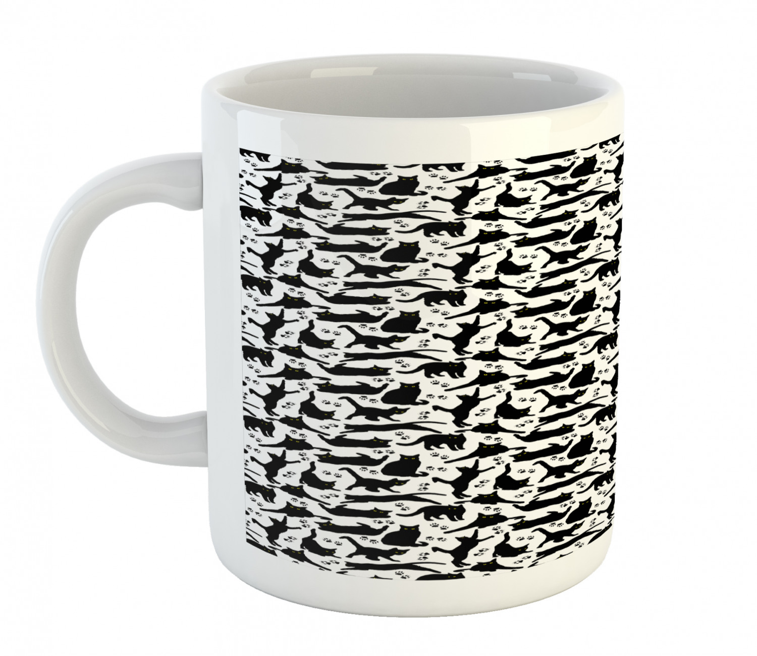 Ambesonne Cat Funny Ceramic Coffee Mug Cup for Water Tea Drinks, 11 oz - Picture 19 of 244