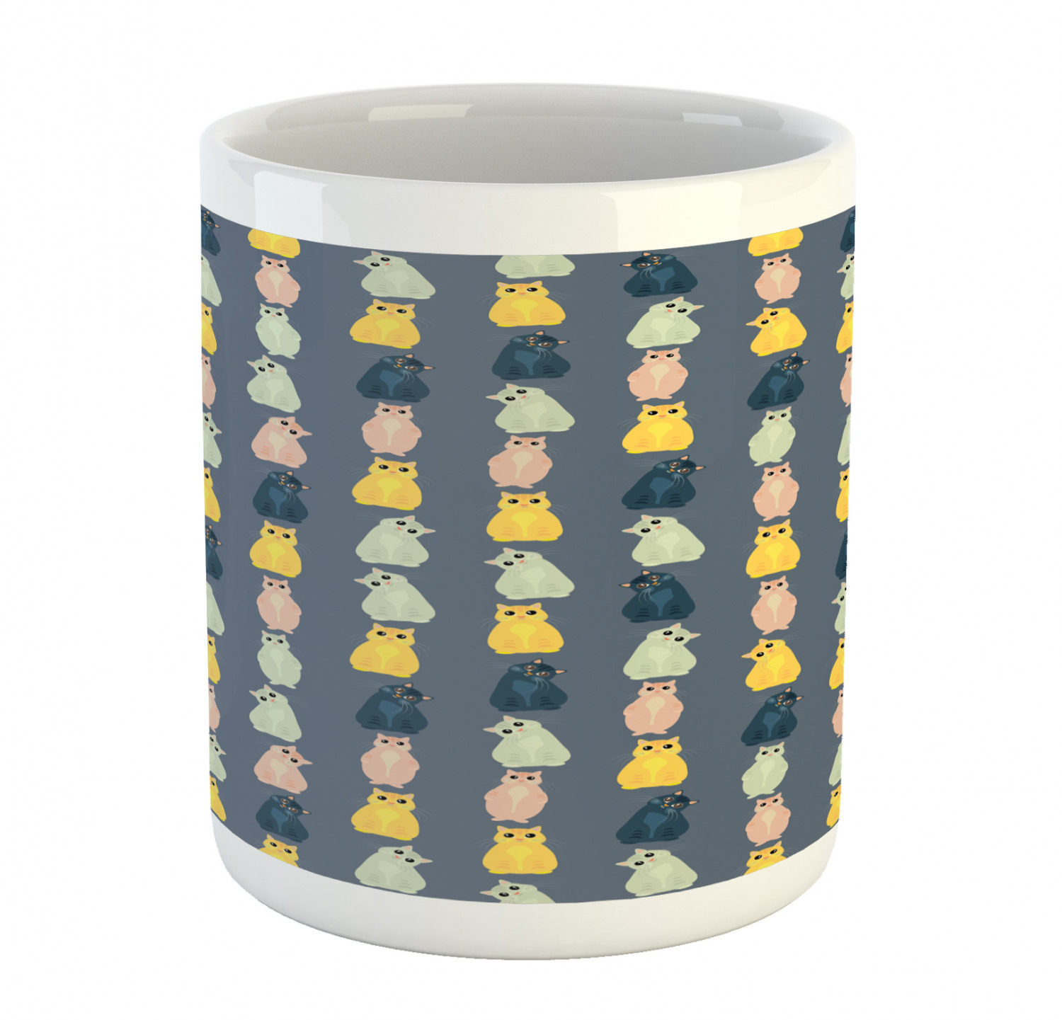 Ambesonne Cat Funny Ceramic Coffee Mug Cup for Water Tea Drinks, 11 oz - Picture 5 of 244
