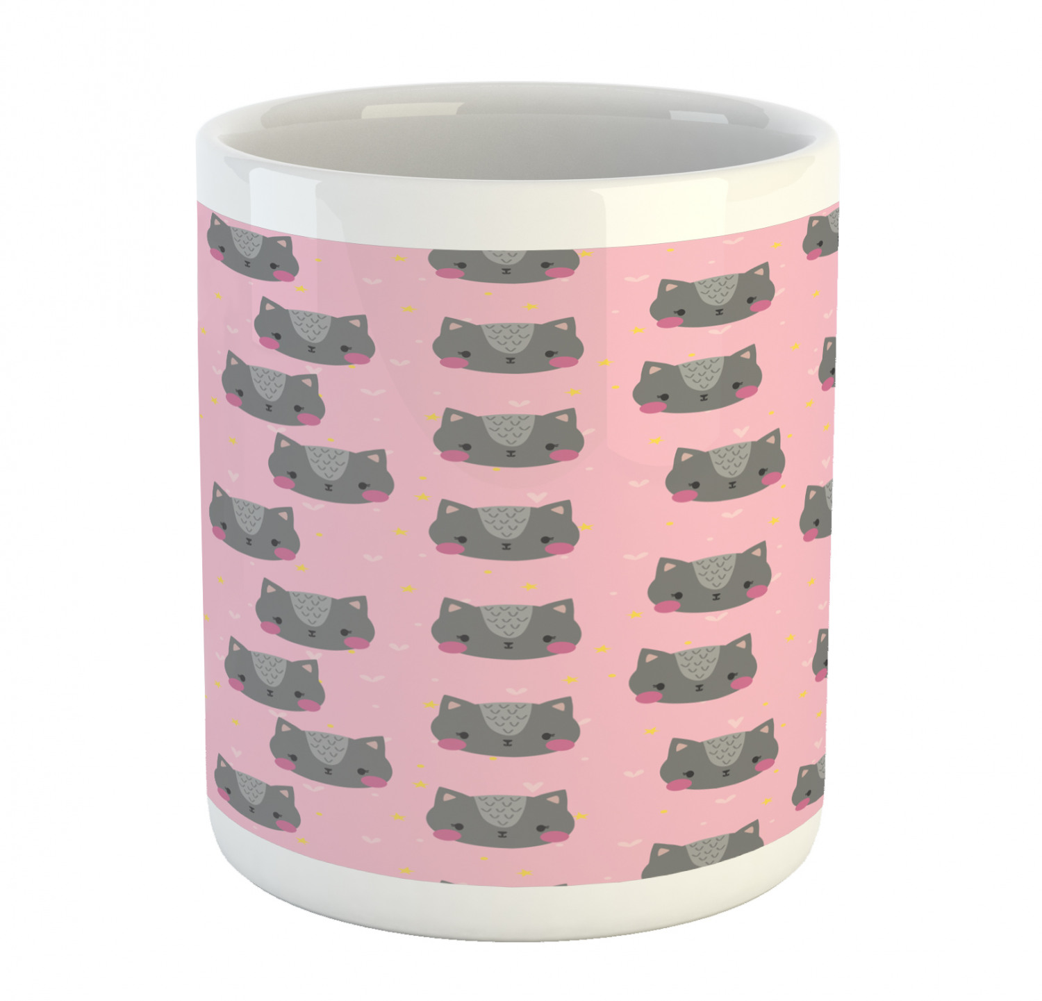 Ambesonne Cat Funny Ceramic Coffee Mug Cup for Water Tea Drinks, 11 oz - Picture 109 of 244
