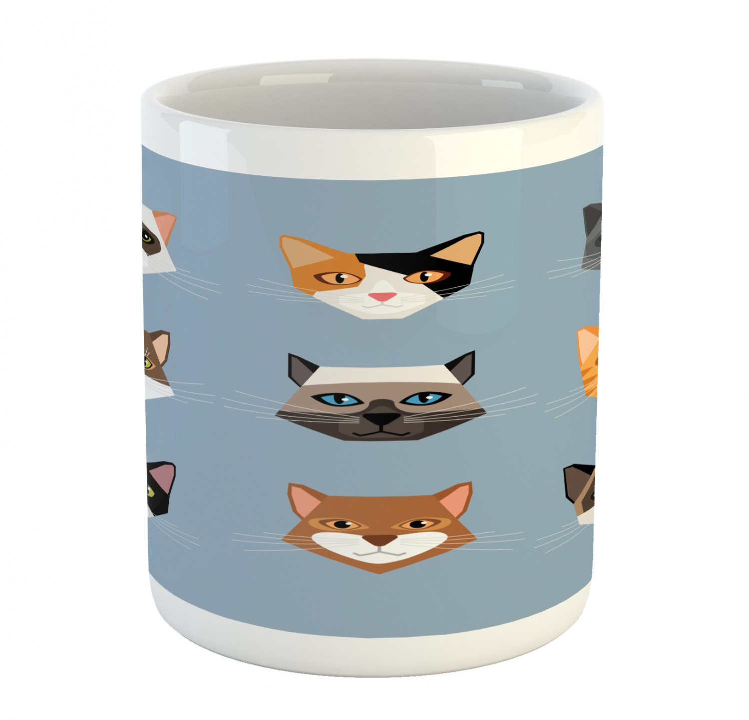 Ambesonne Cat Funny Ceramic Coffee Mug Cup for Water Tea Drinks, 11 oz - Picture 65 of 244