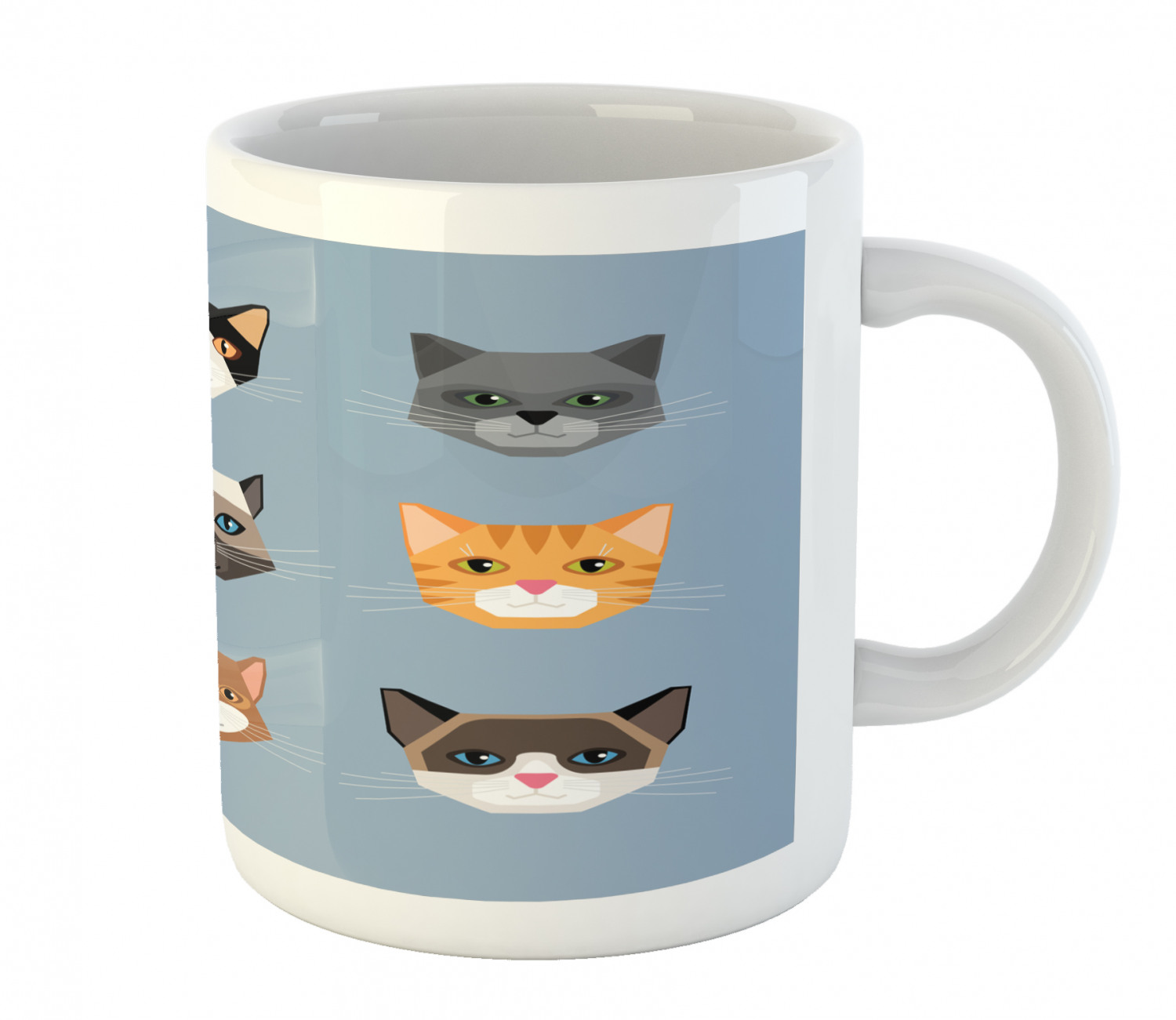 Ambesonne Cat Funny Ceramic Coffee Mug Cup for Water Tea Drinks, 11 oz - Picture 66 of 244