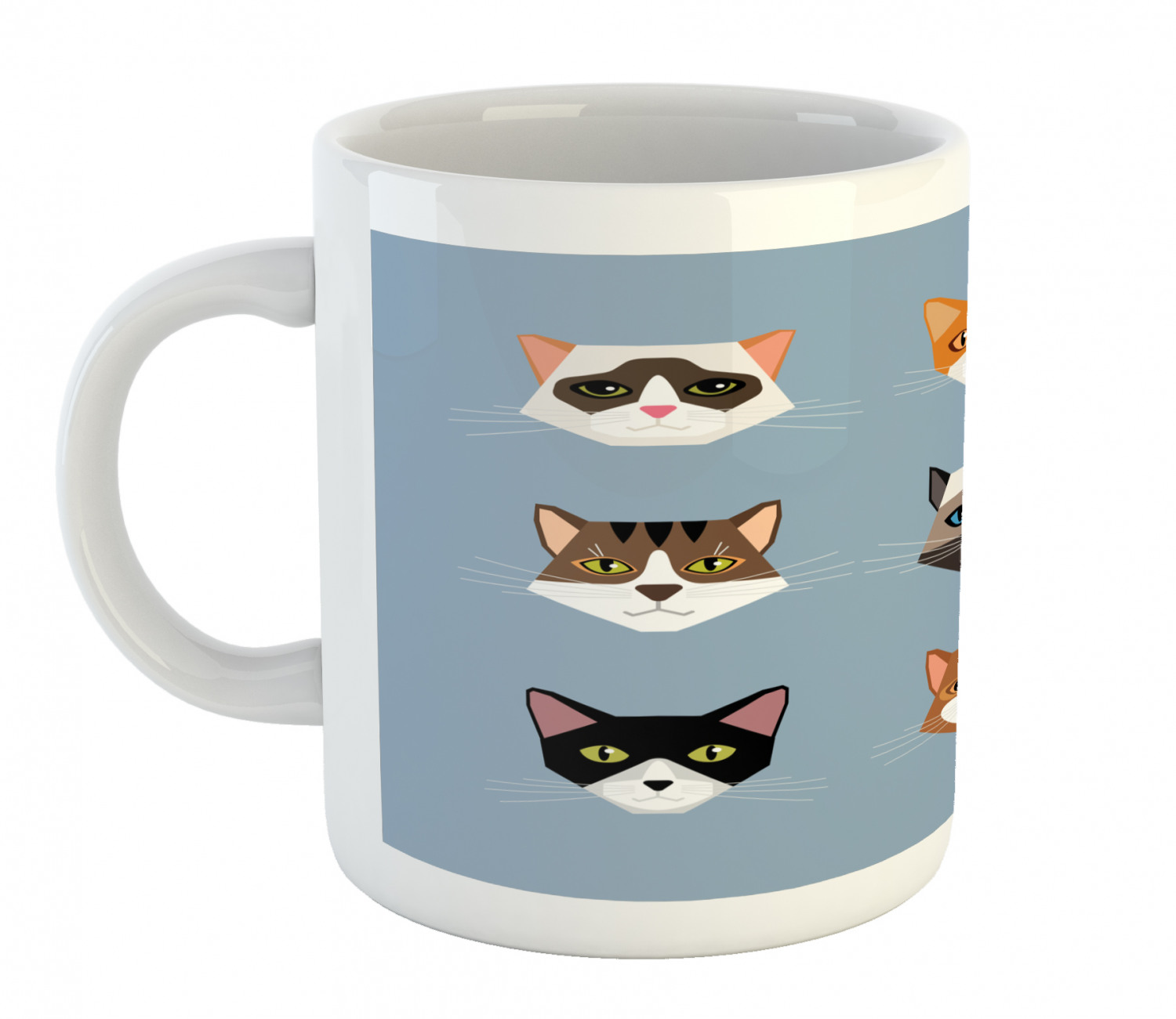 Ambesonne Cat Funny Ceramic Coffee Mug Cup for Water Tea Drinks, 11 oz - Picture 67 of 244