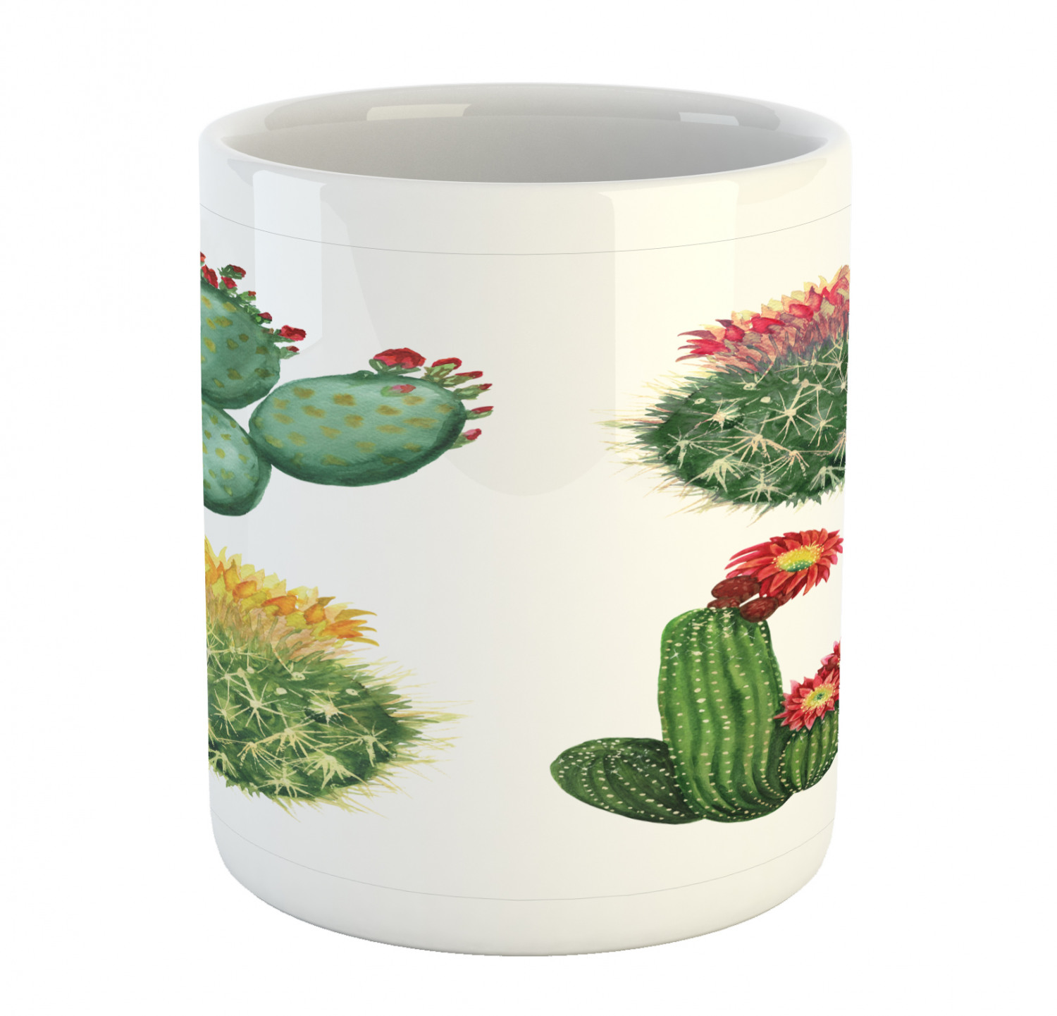 Ambesonne Mexican Ceramic Coffee Mug Cup for Water Tea Drinks, 11 oz