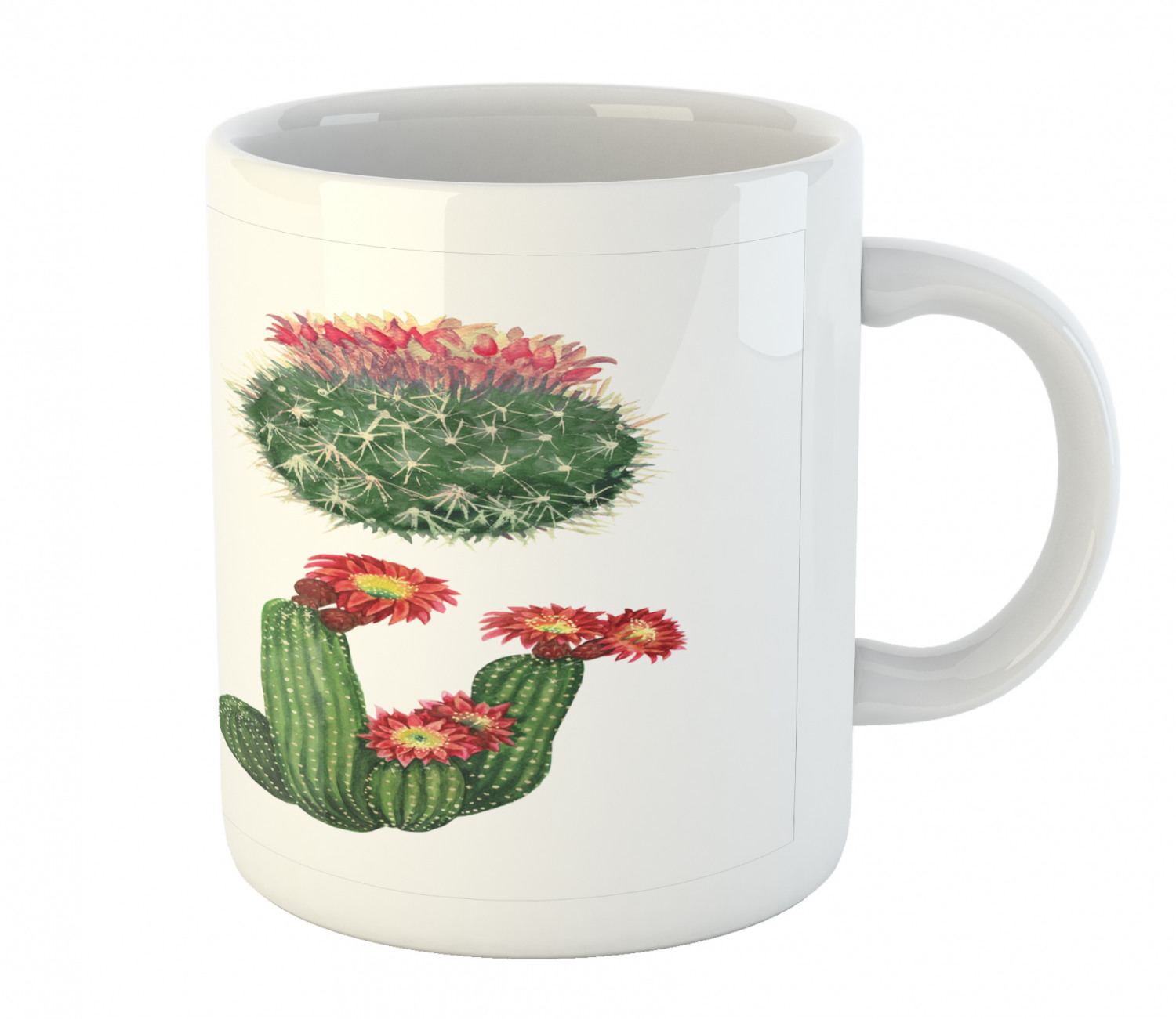 Ambesonne Mexican Ceramic Coffee Mug Cup for Water Tea Drinks, 11 oz