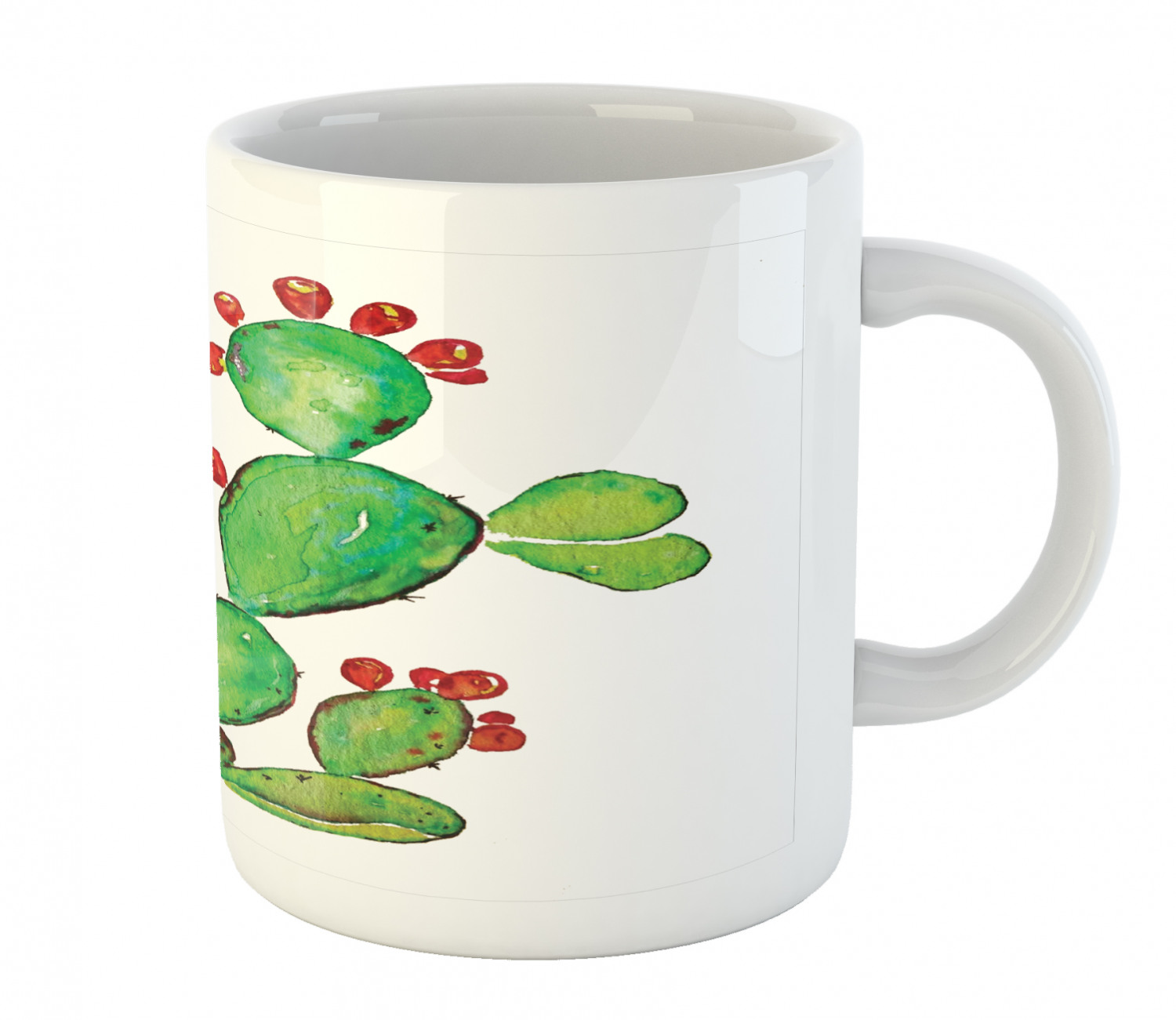 Ambesonne Mexican Ceramic Coffee Mug Cup for Water Tea Drinks, 11 oz